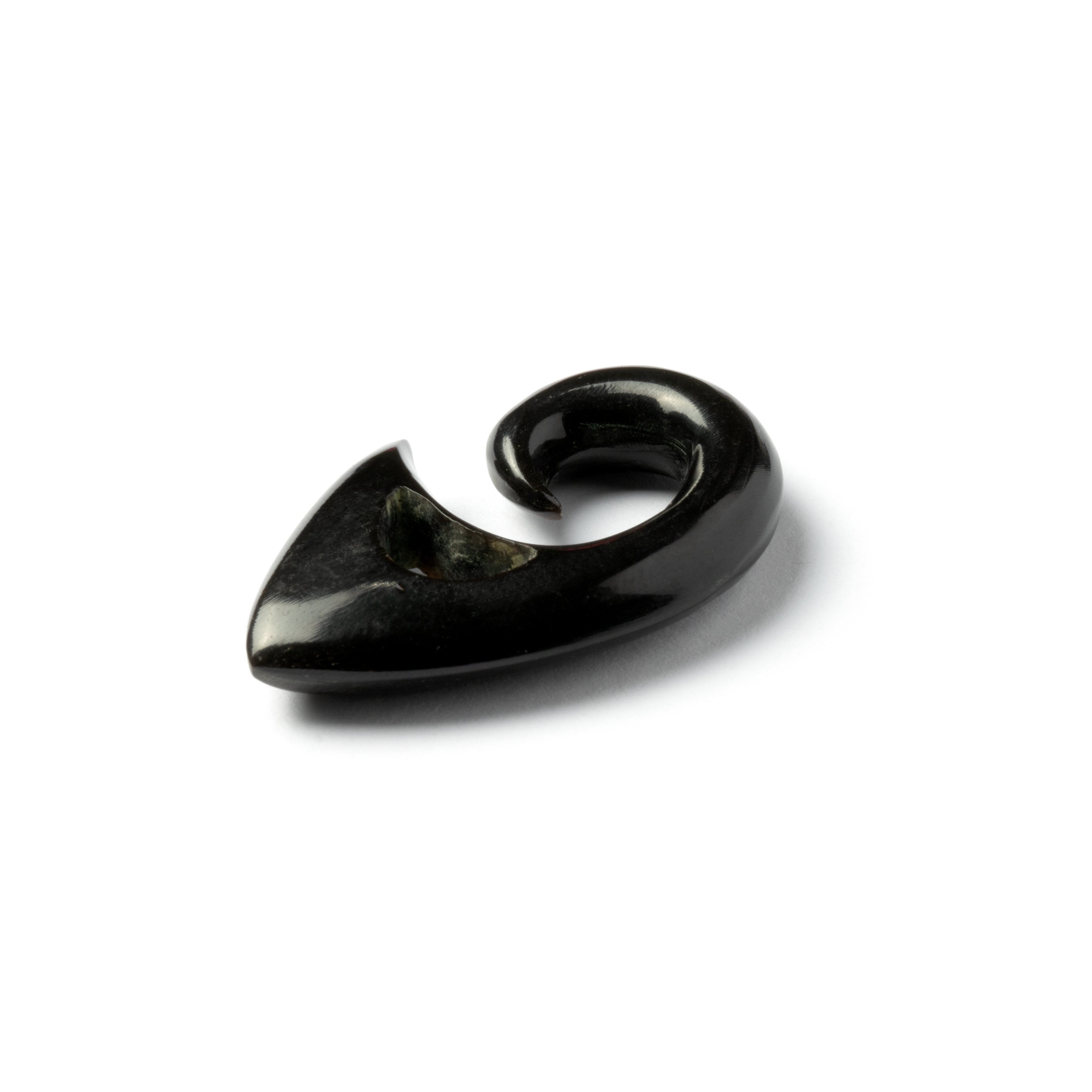 Spiralling Top Triangular Ear Stretchers - Horn