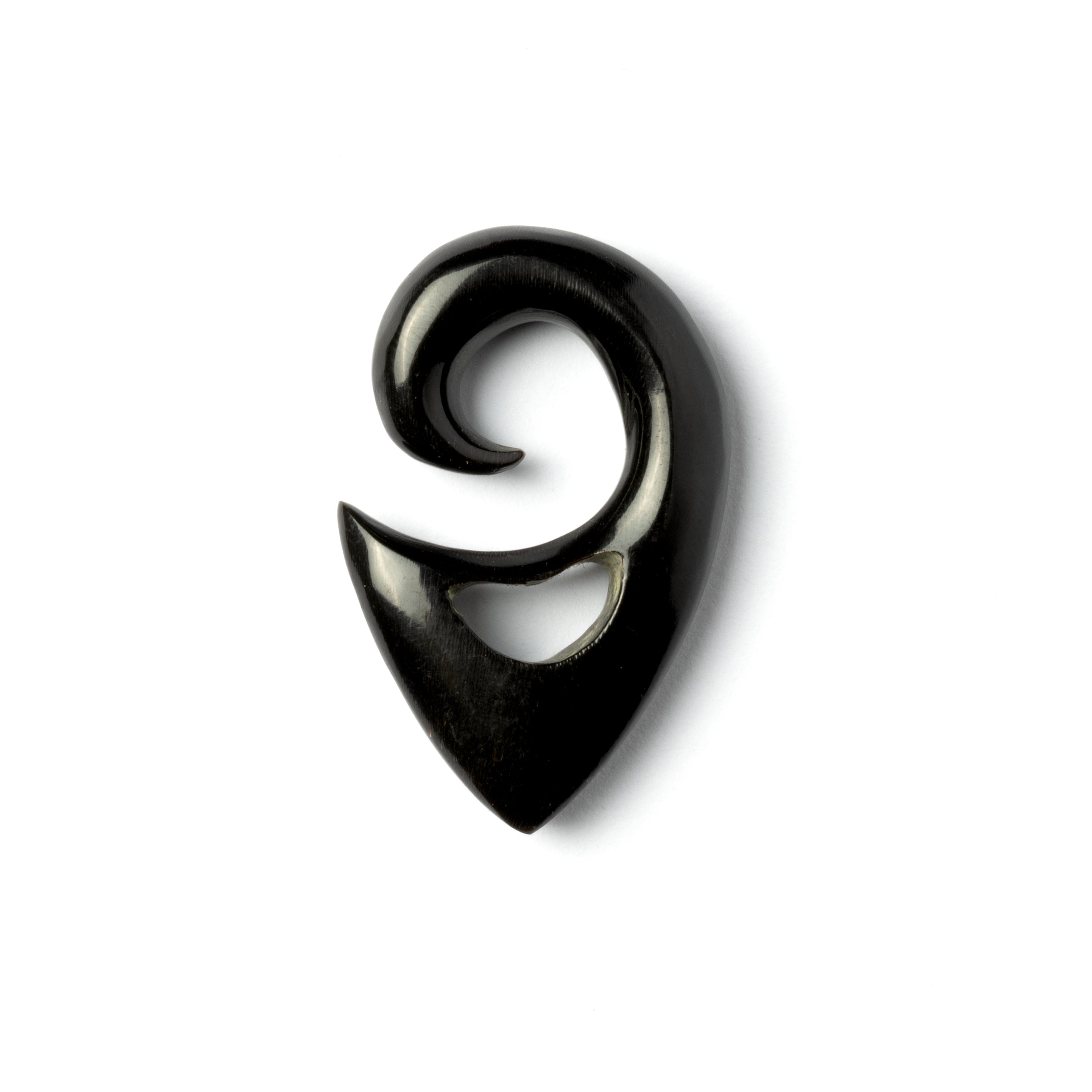 Spiralling Top Triangular Ear Stretchers - Horn