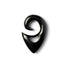 Spiralling Top Triangular Ear Stretchers - Horn