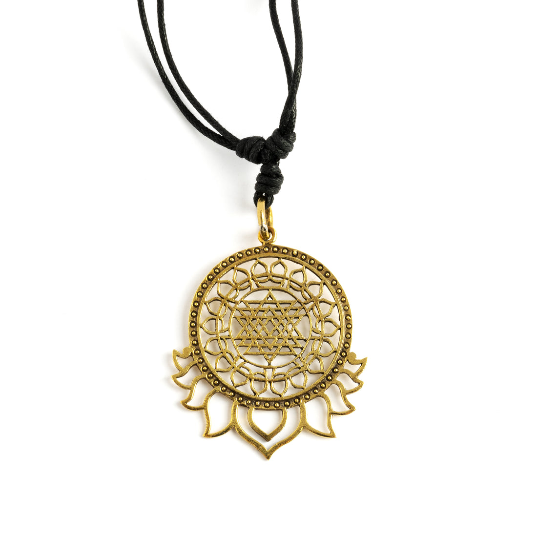 Sri Yantra with Petals Pendant