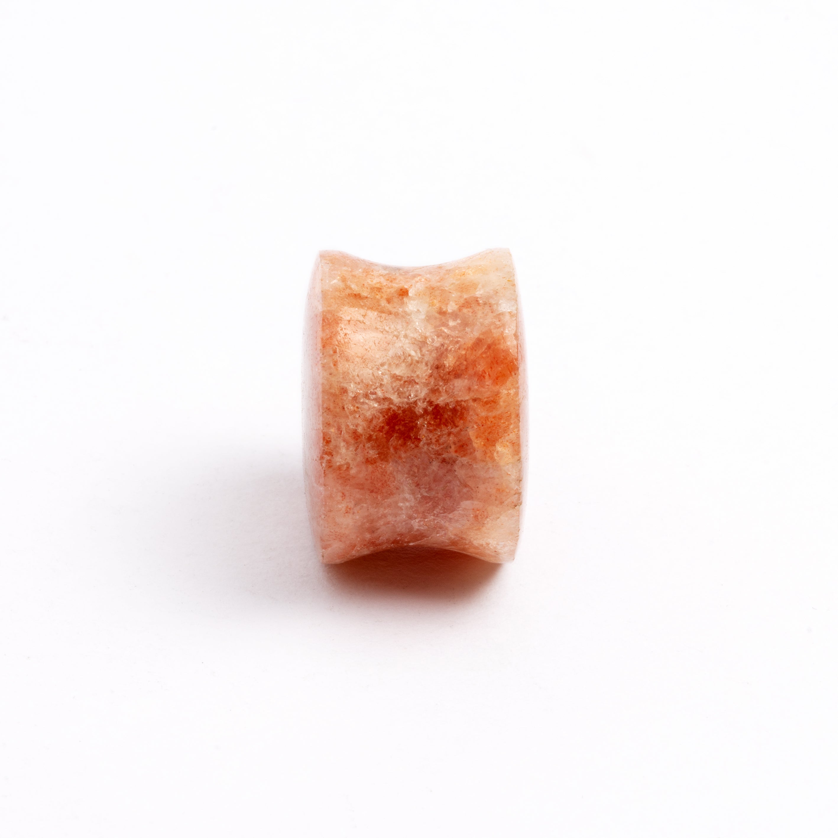 single Sunstone double flare ear plug  side view