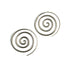Super Spiral Silver Earrings frontal view
