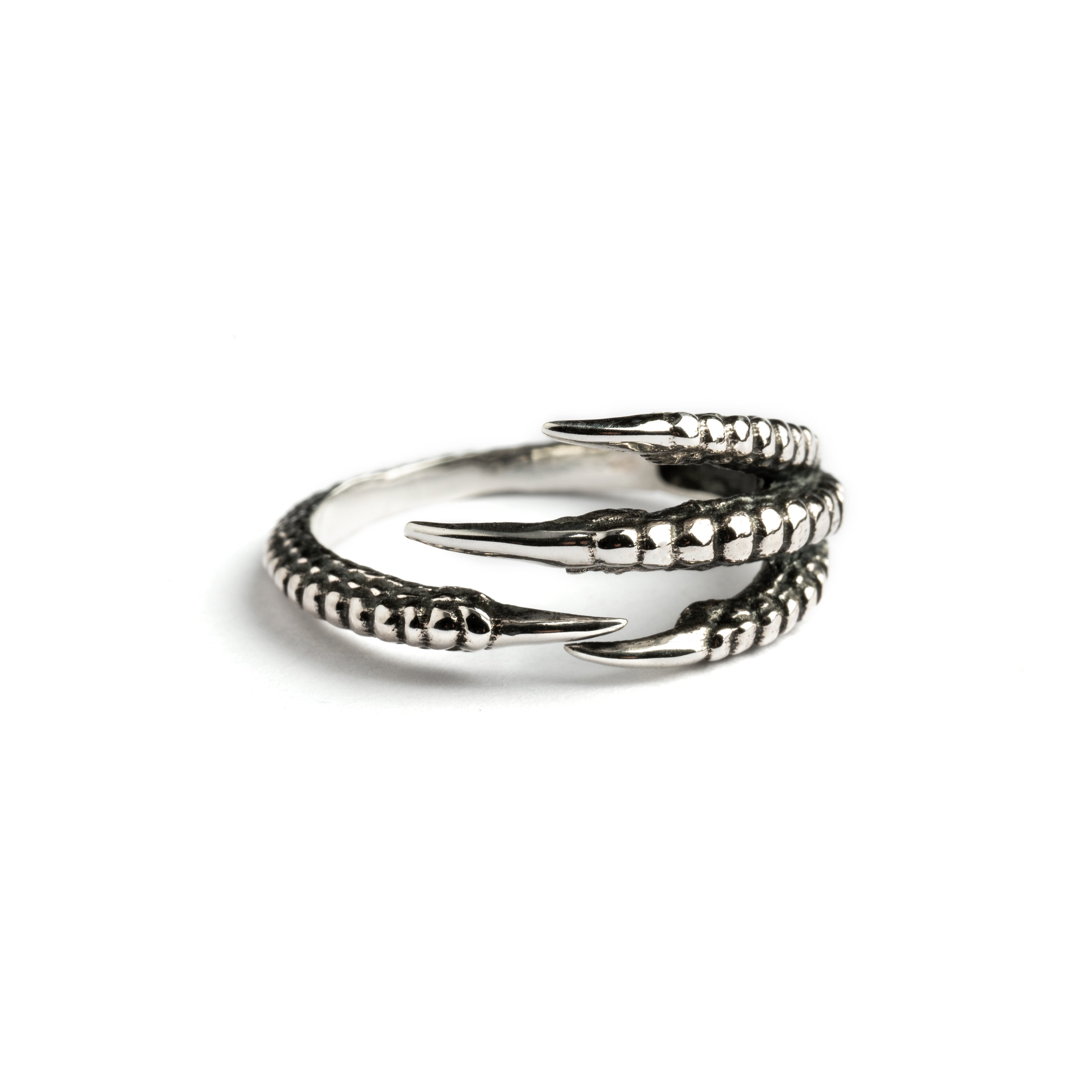 Silver Talon Wrap Ring frontal view