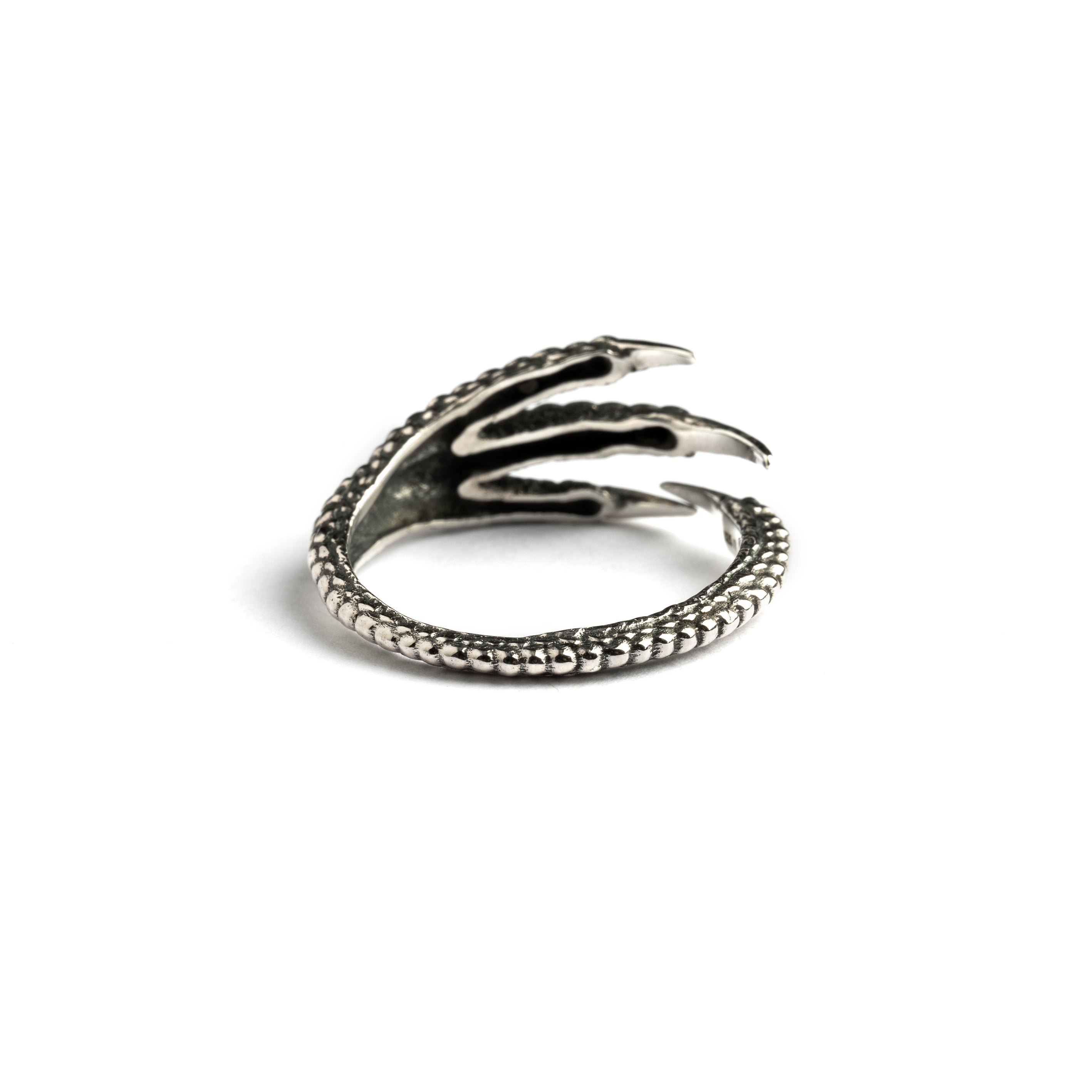 Silver Talon Wrap Ring back view