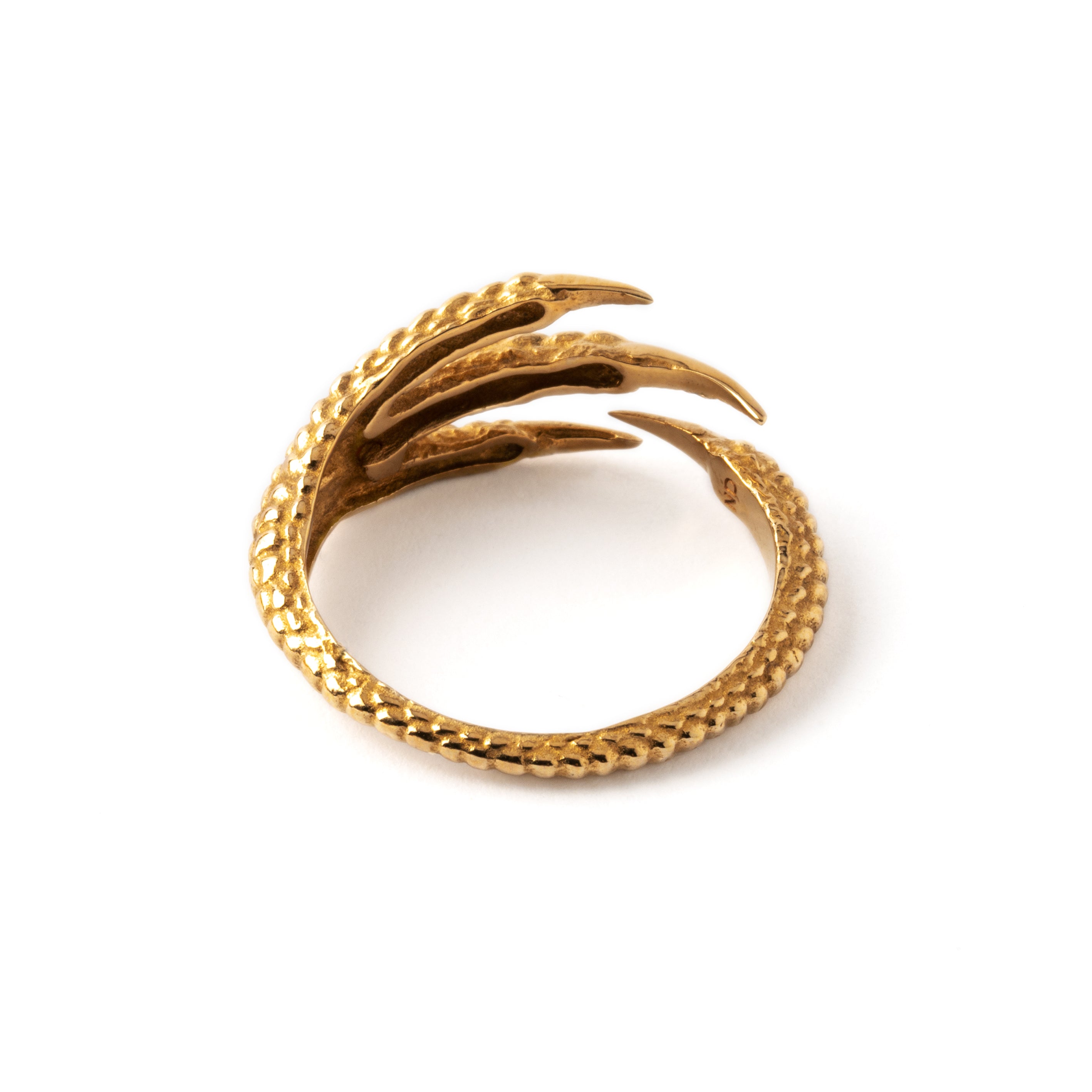 Bronze Talon Wrap Ring back view