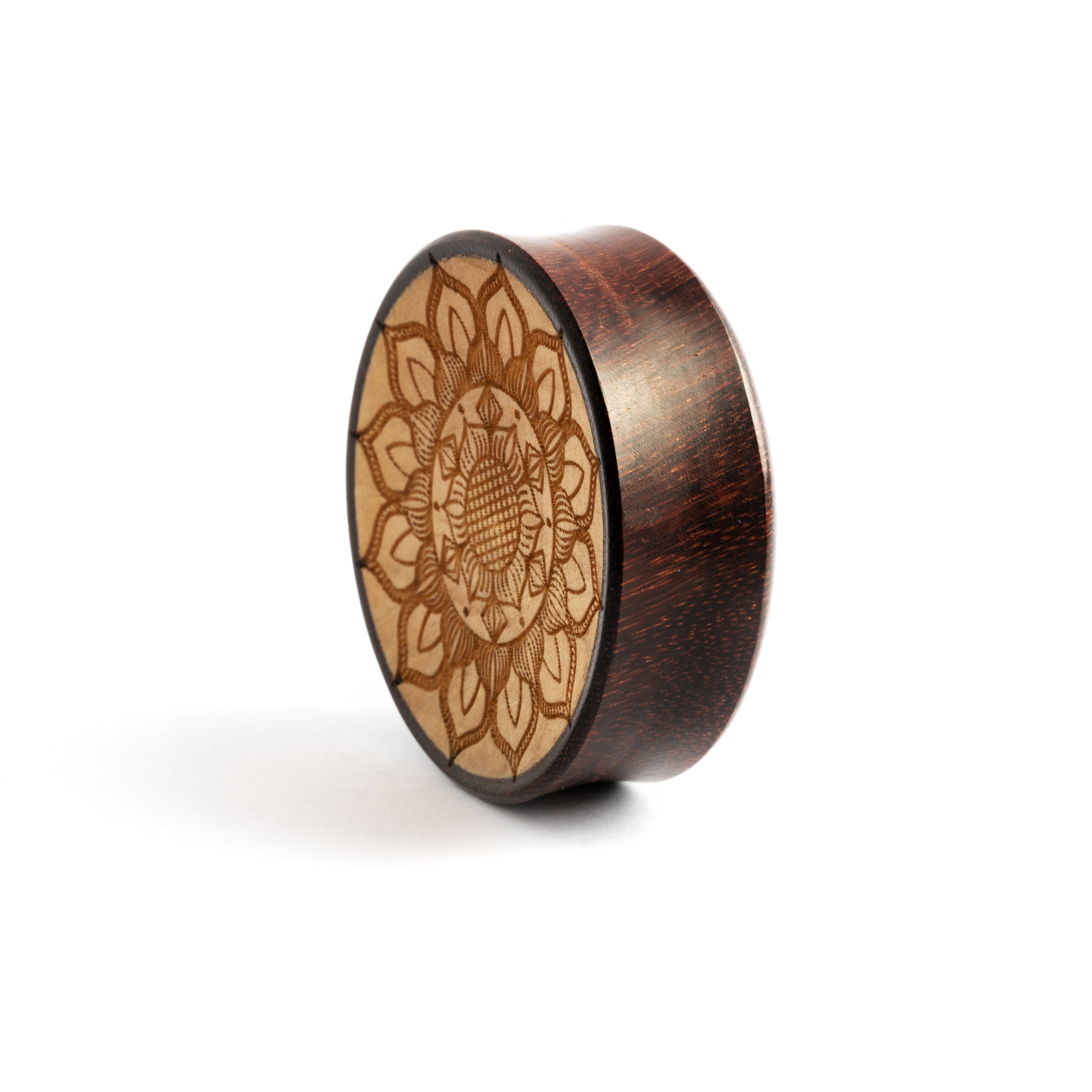 TamarindandCrocodileWoodMandalaEarPlug_1