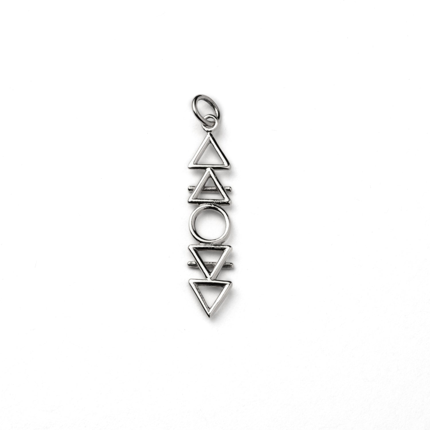 Silver Four Elements Necklace frontal view view