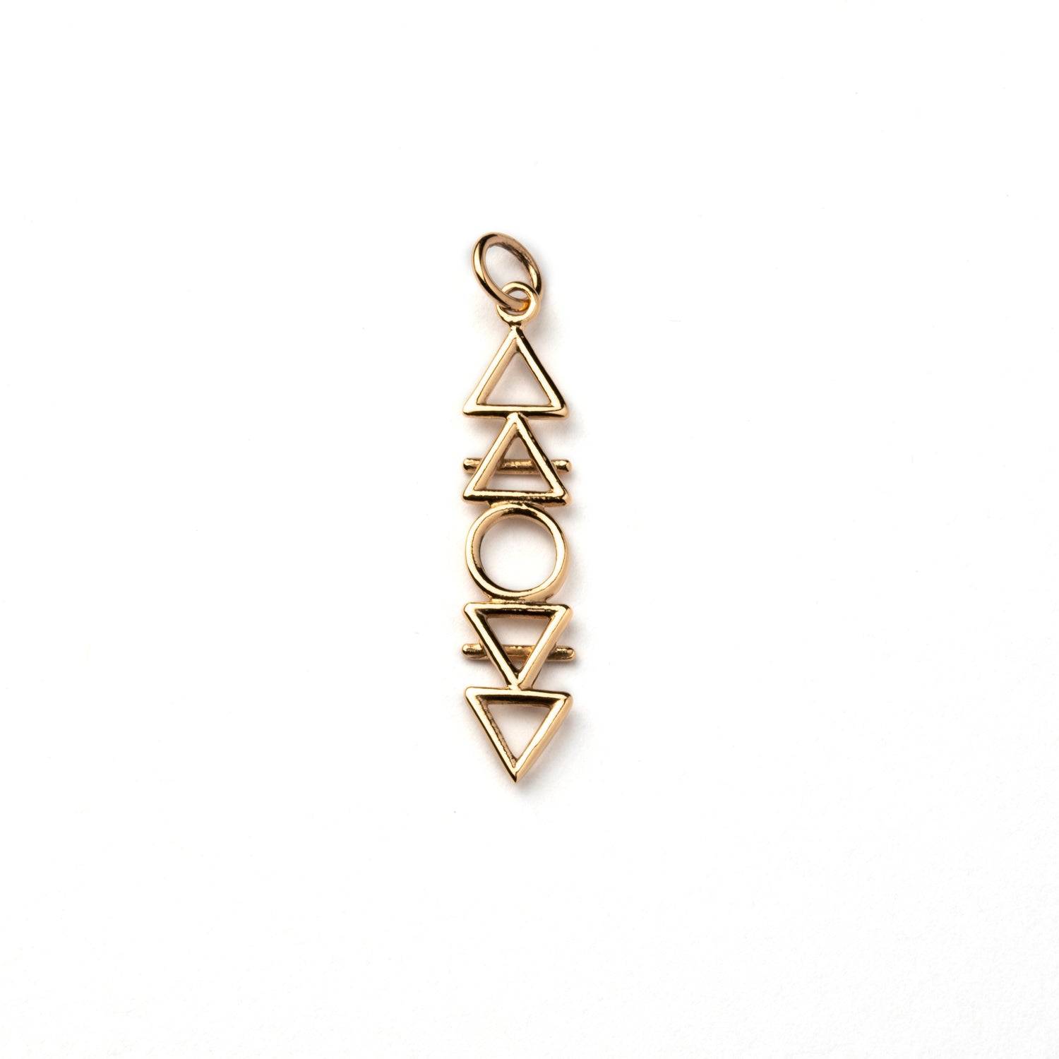 Four Elements Bronze Necklace frontal view
