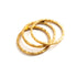 multiple 24k gold hammered stacking band rings