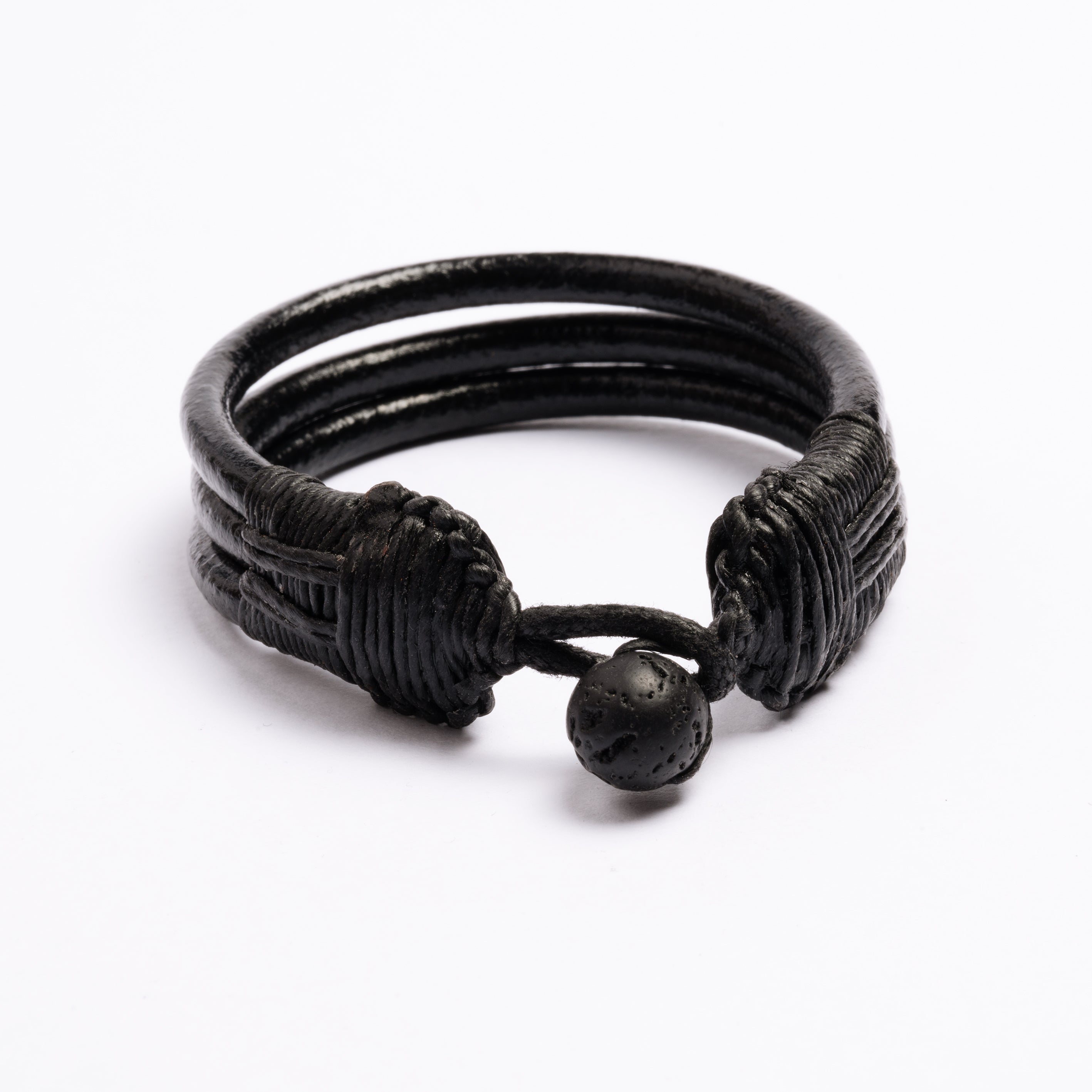 Three Cords Leather Bracelet |Tribu Jewellery London 