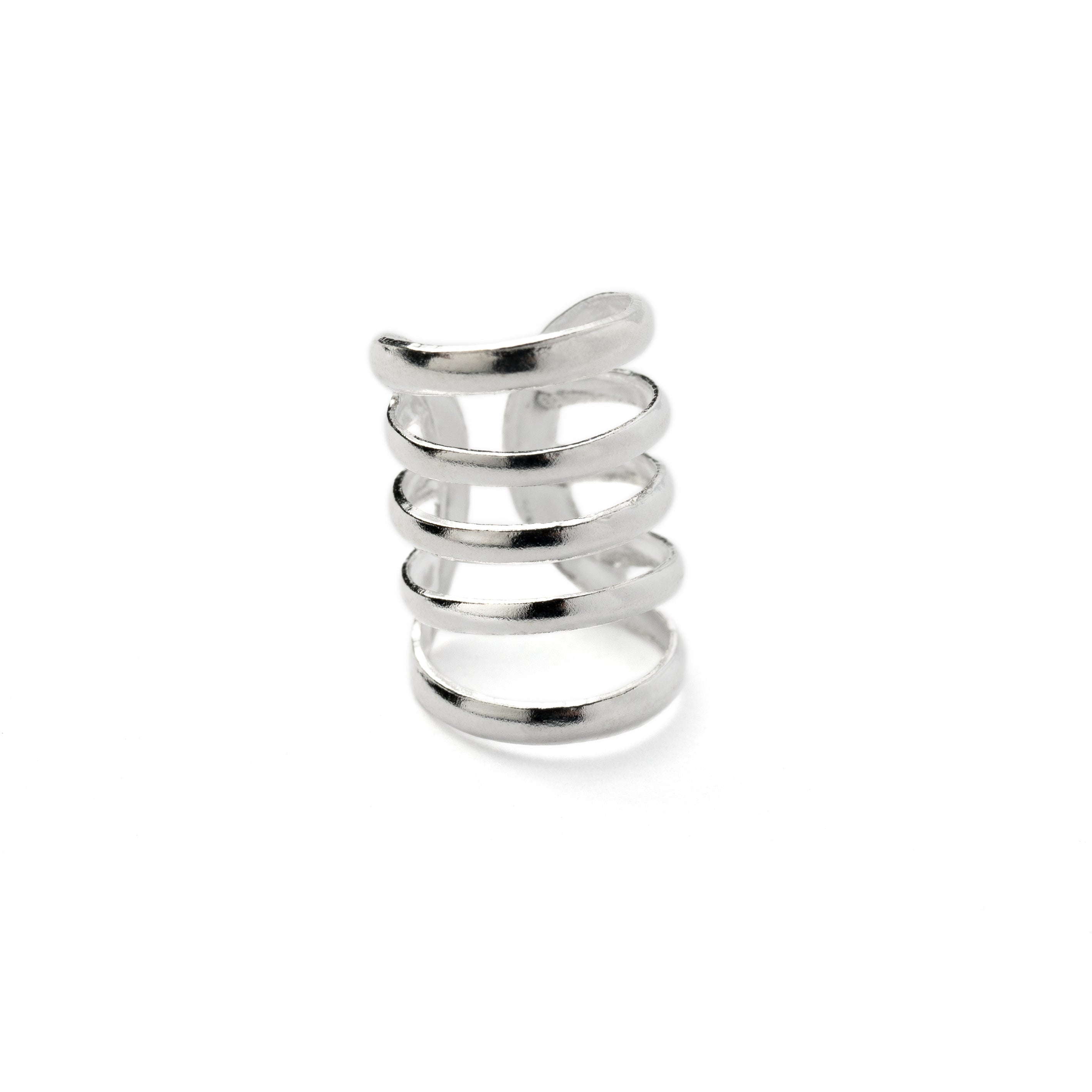 Tiny Armour Silver Ear Cuff