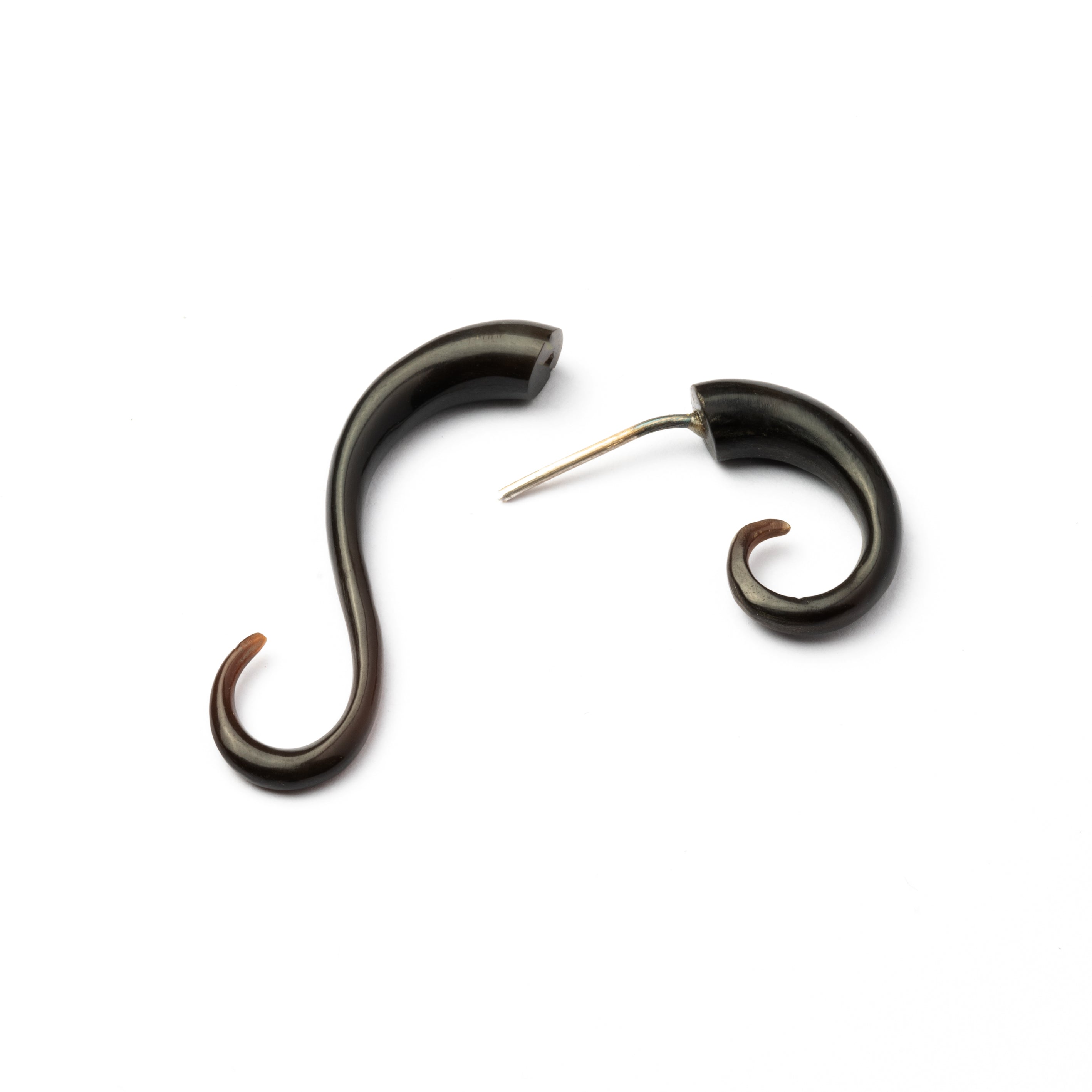 Tuhu Spiral Fake Gauge Earrings