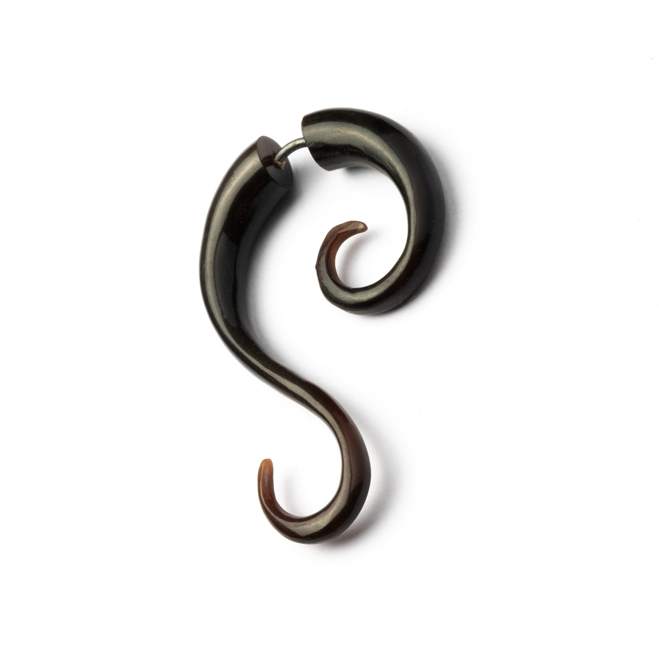 Tuhu Spiral Fake Gauge Earrings
