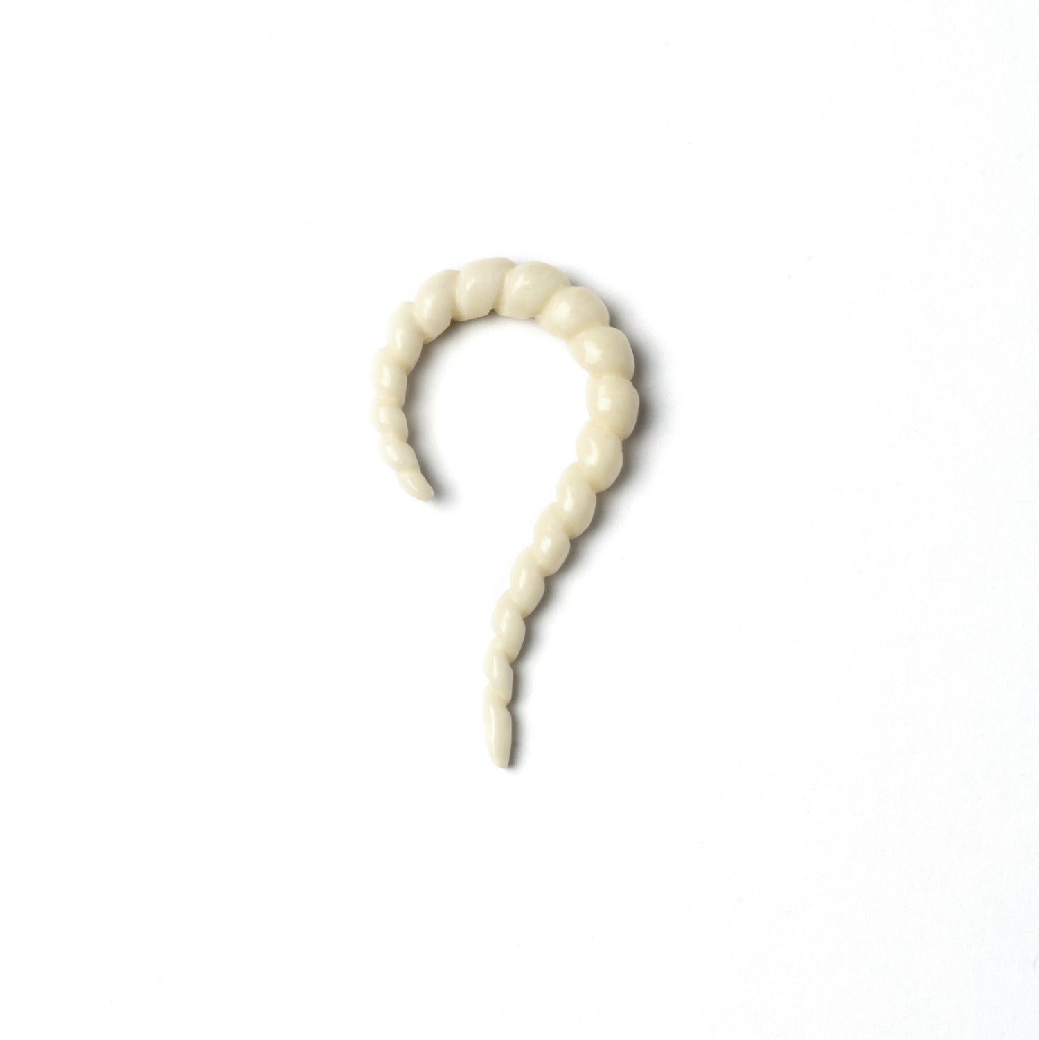 Twisted Hook Ear Stretches - bone