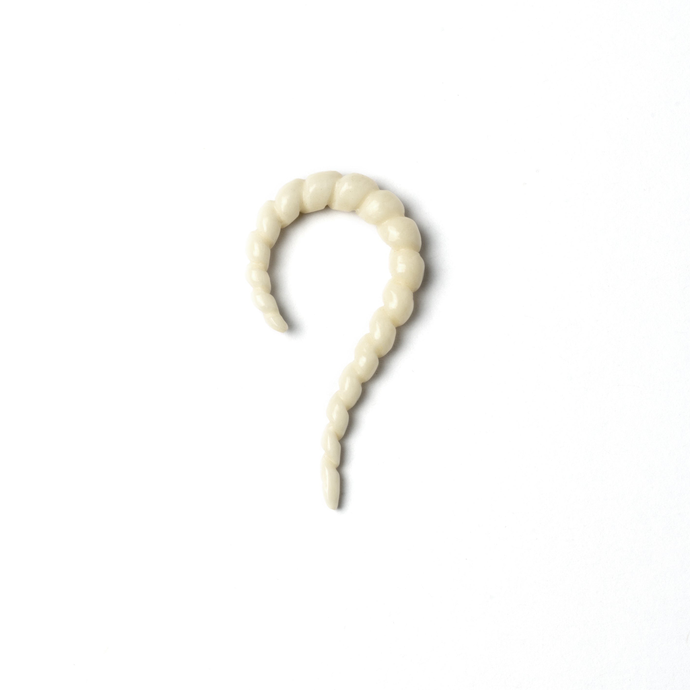 Twisted Hook Ear Stretches - bone