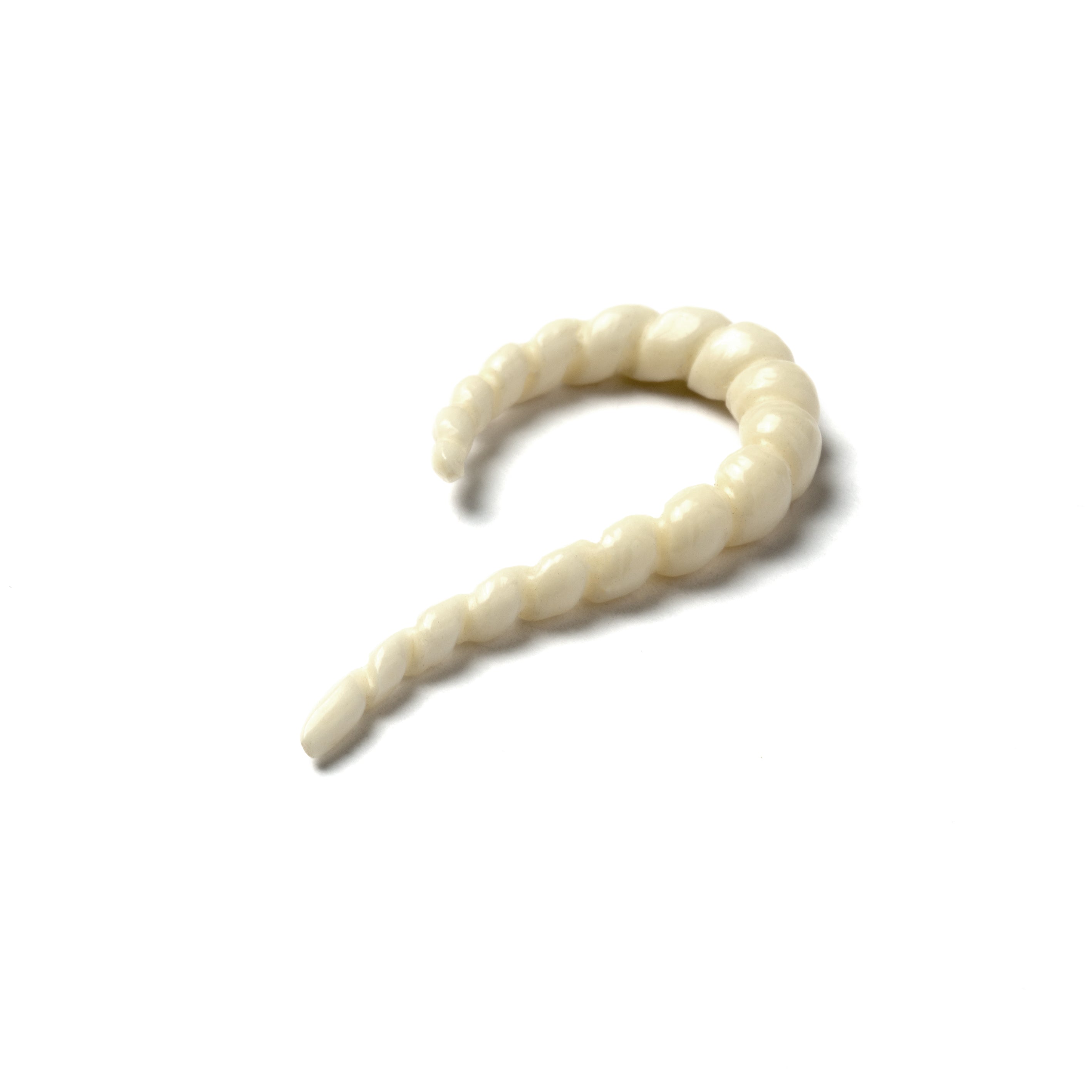 Twisted Hook Ear Stretches - bone