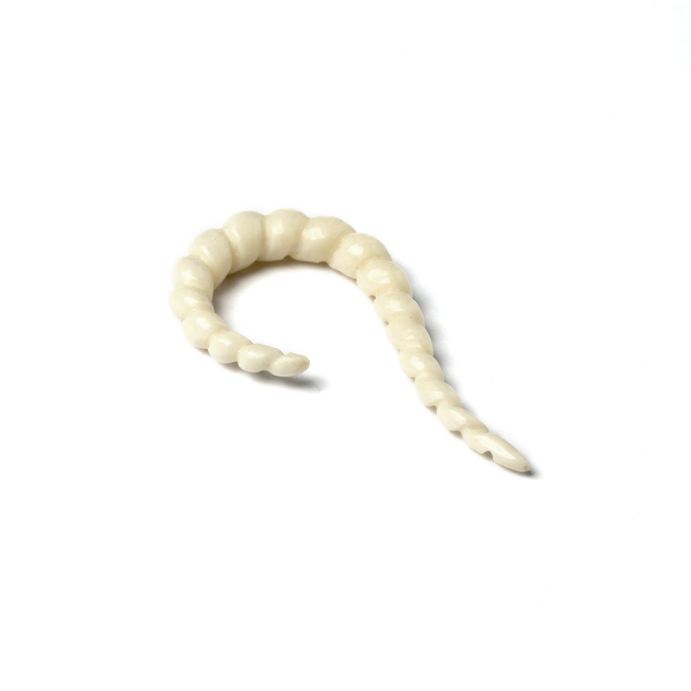 Twisted Hook Ear Stretches - bone