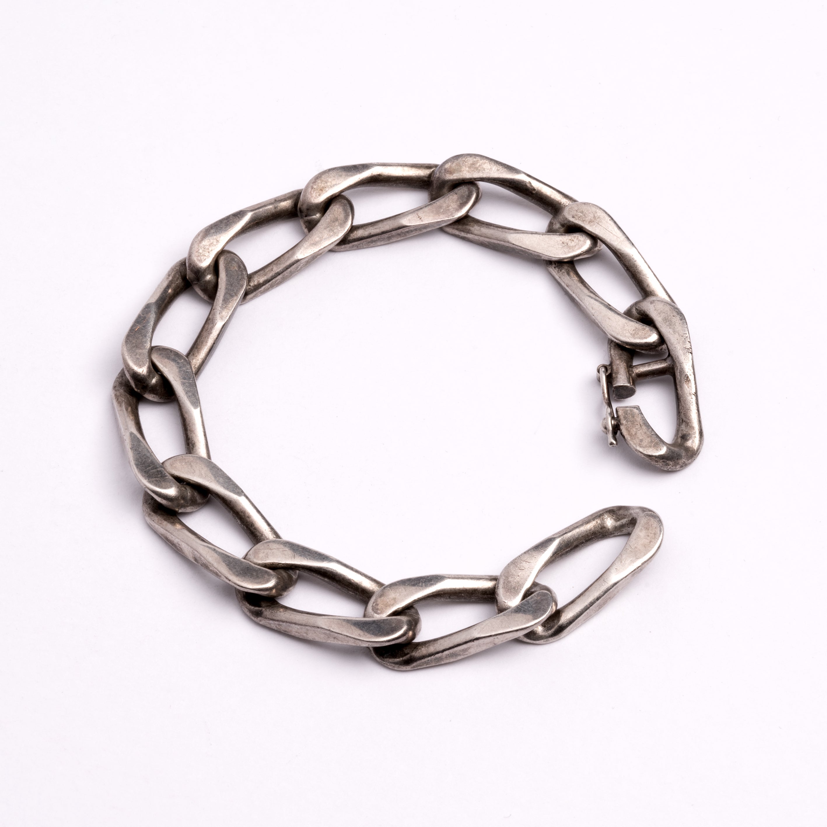 Vintage chunky silver bracelet | Tribu London 