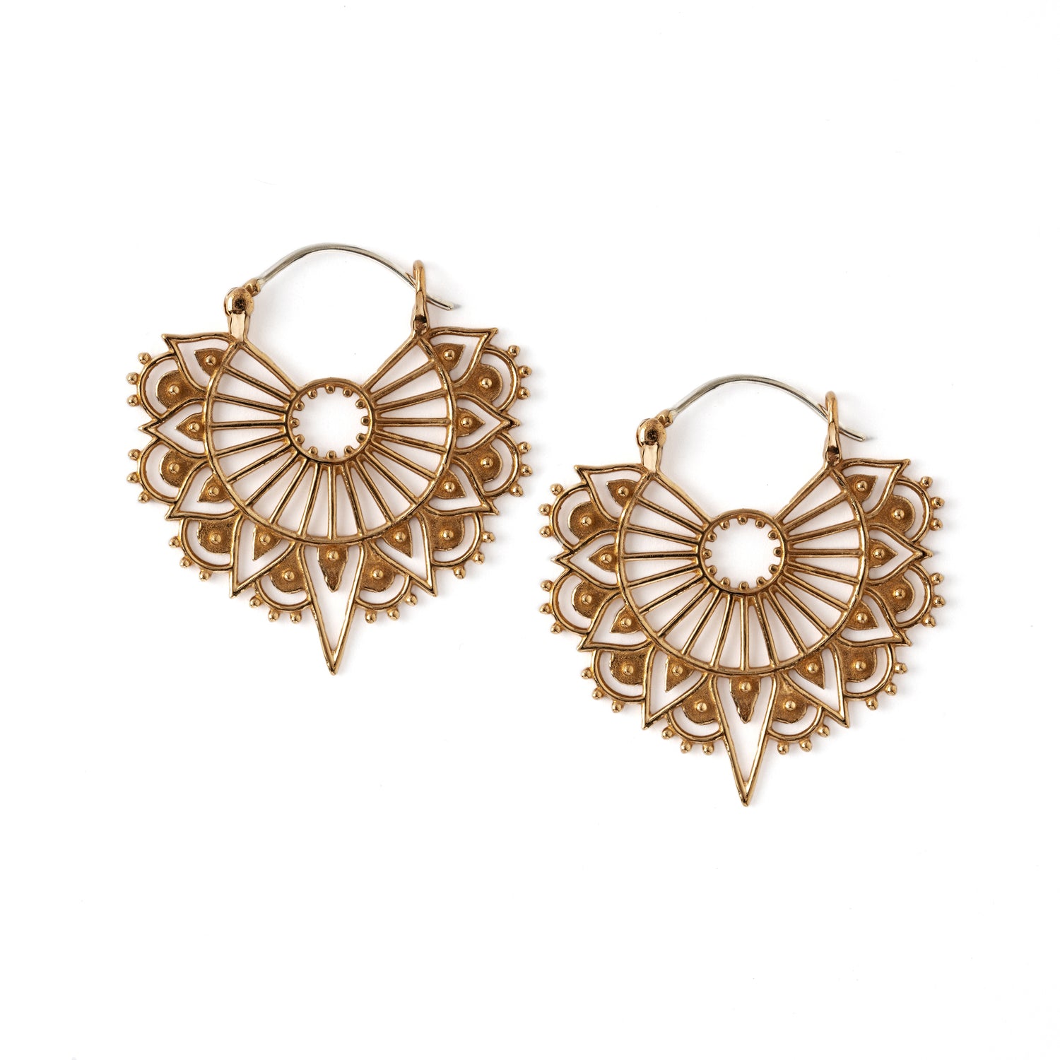 Vinyasa Bronze Earrings frontal view