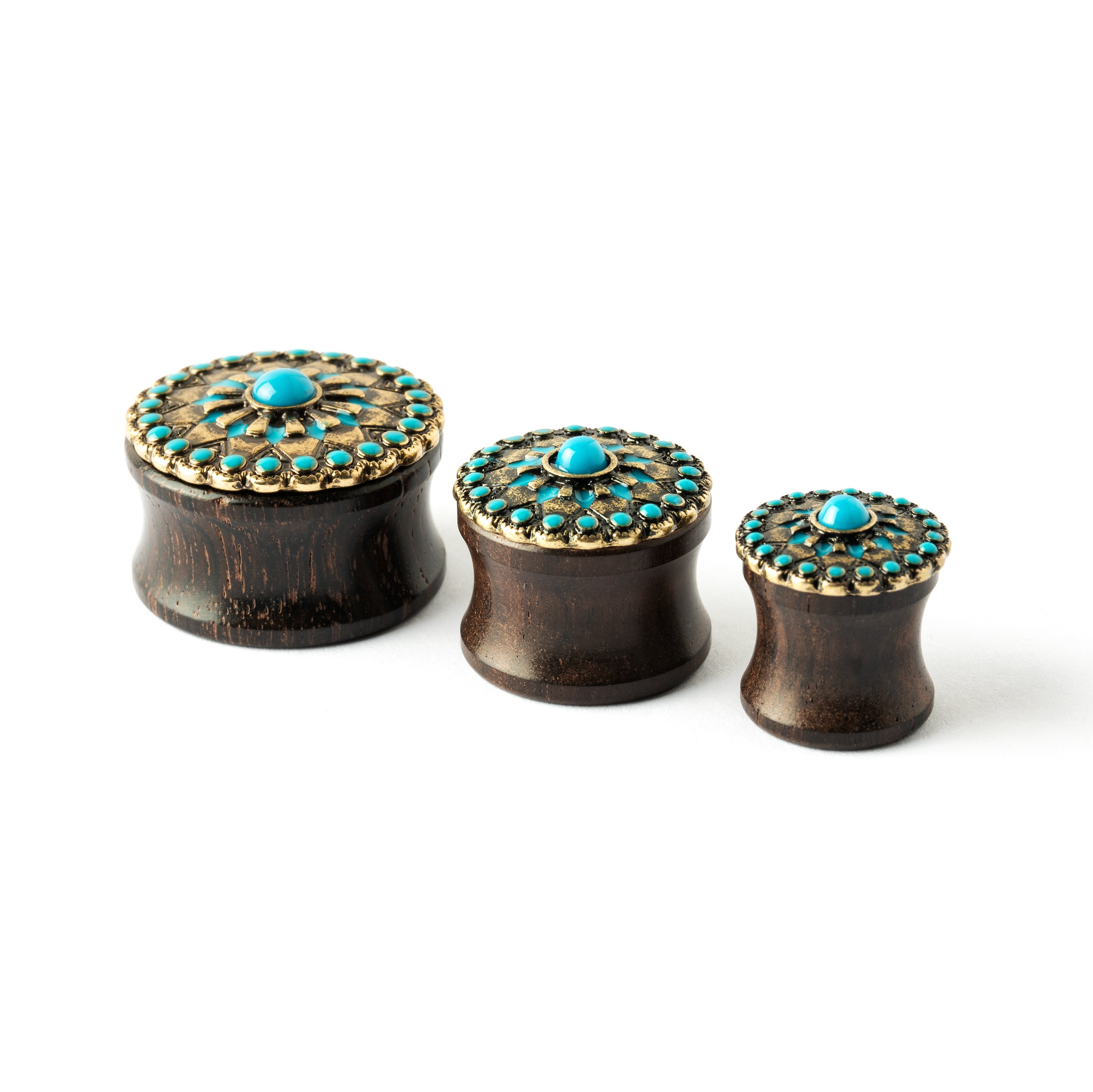 Wood-Turquoise-plug-earring_4