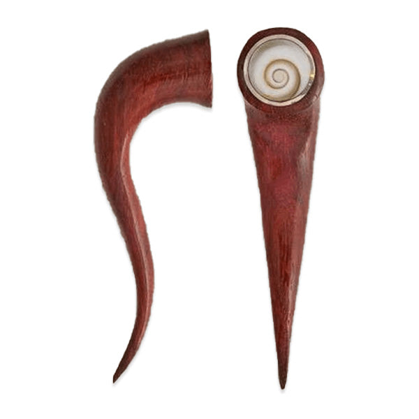 Shiva Eye Wood Ear Stretchers -Rosewood