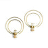 Zen Crystal Double Hoops frontal view