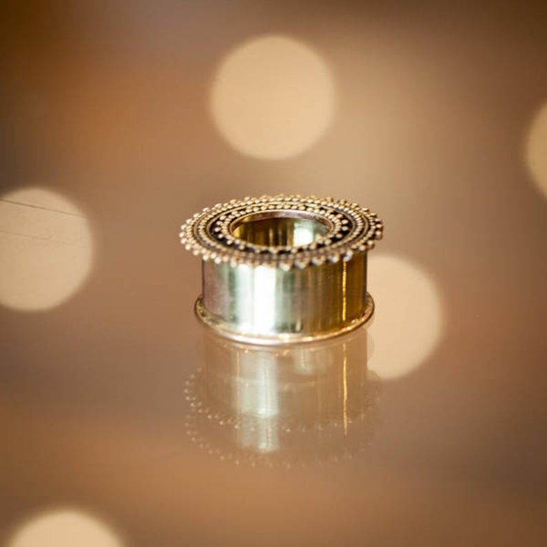 Ethnic Brass Flesh Tunnel