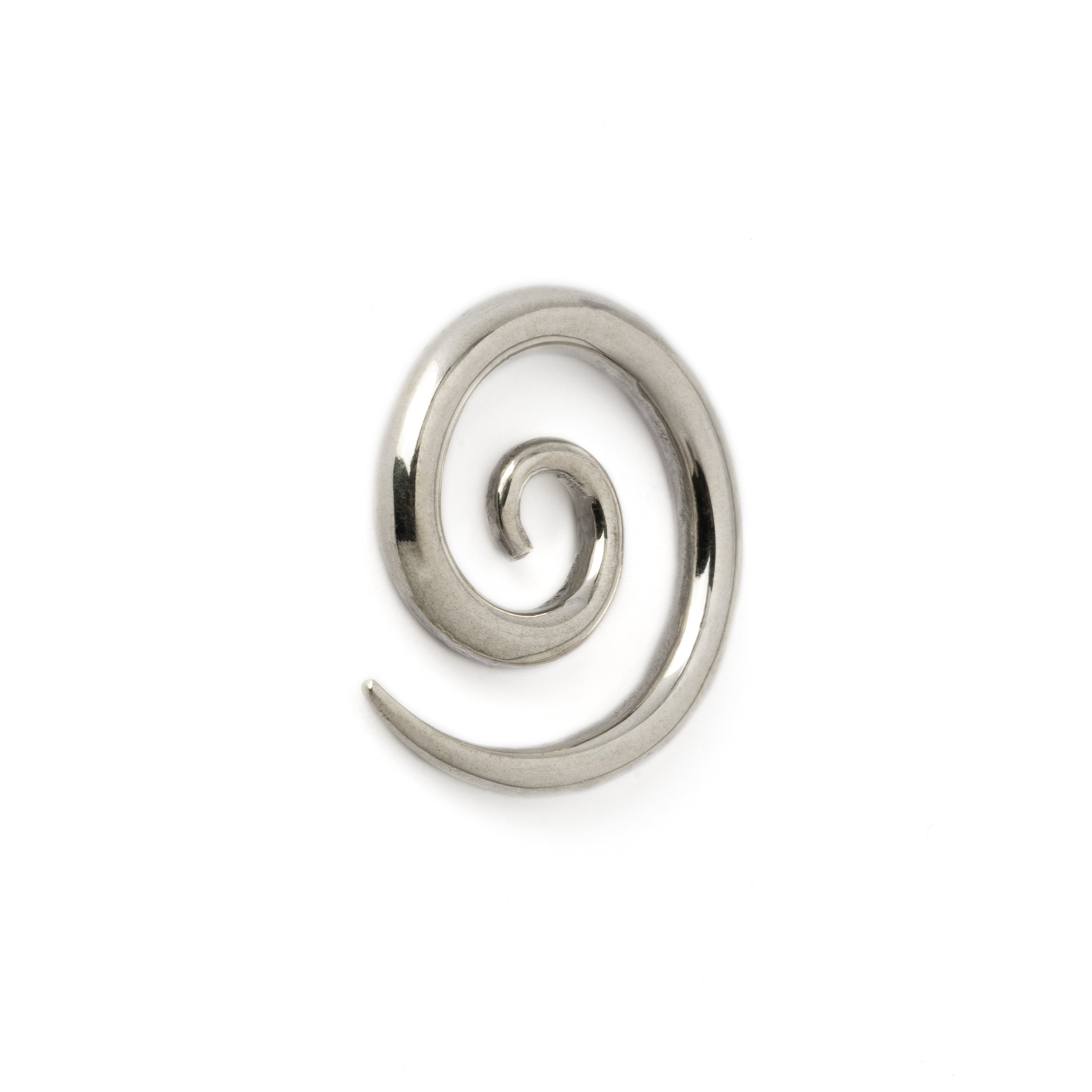 Koru Silver Gauge Earrings