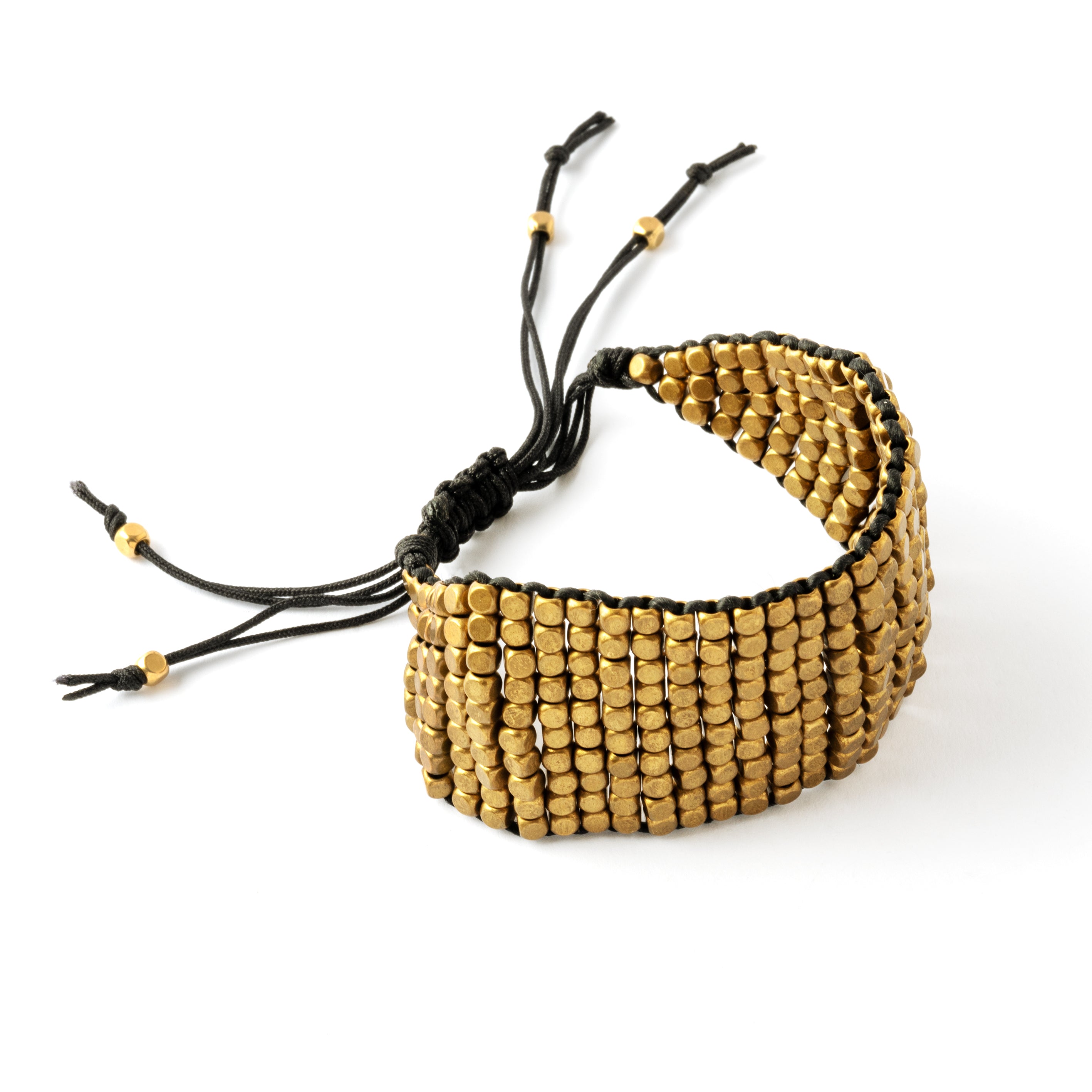 Golden beaded bracelet