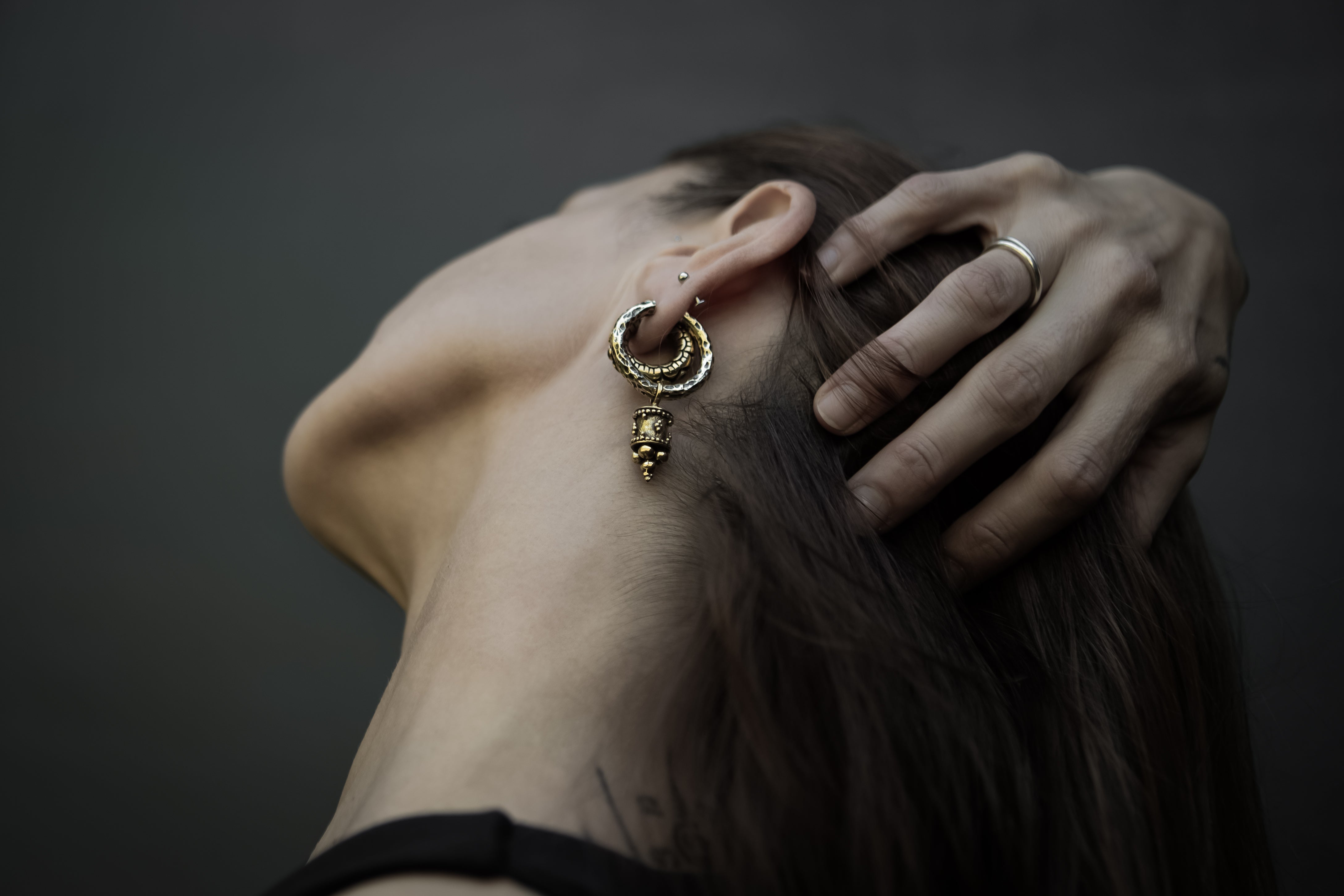 Tribal Earrings, Silver Hoops & Statement Studs