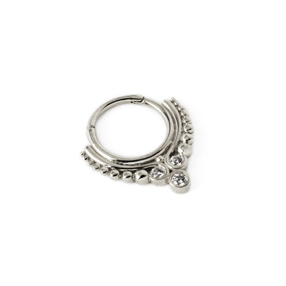 14K White Gold Maharani Septum Clicker