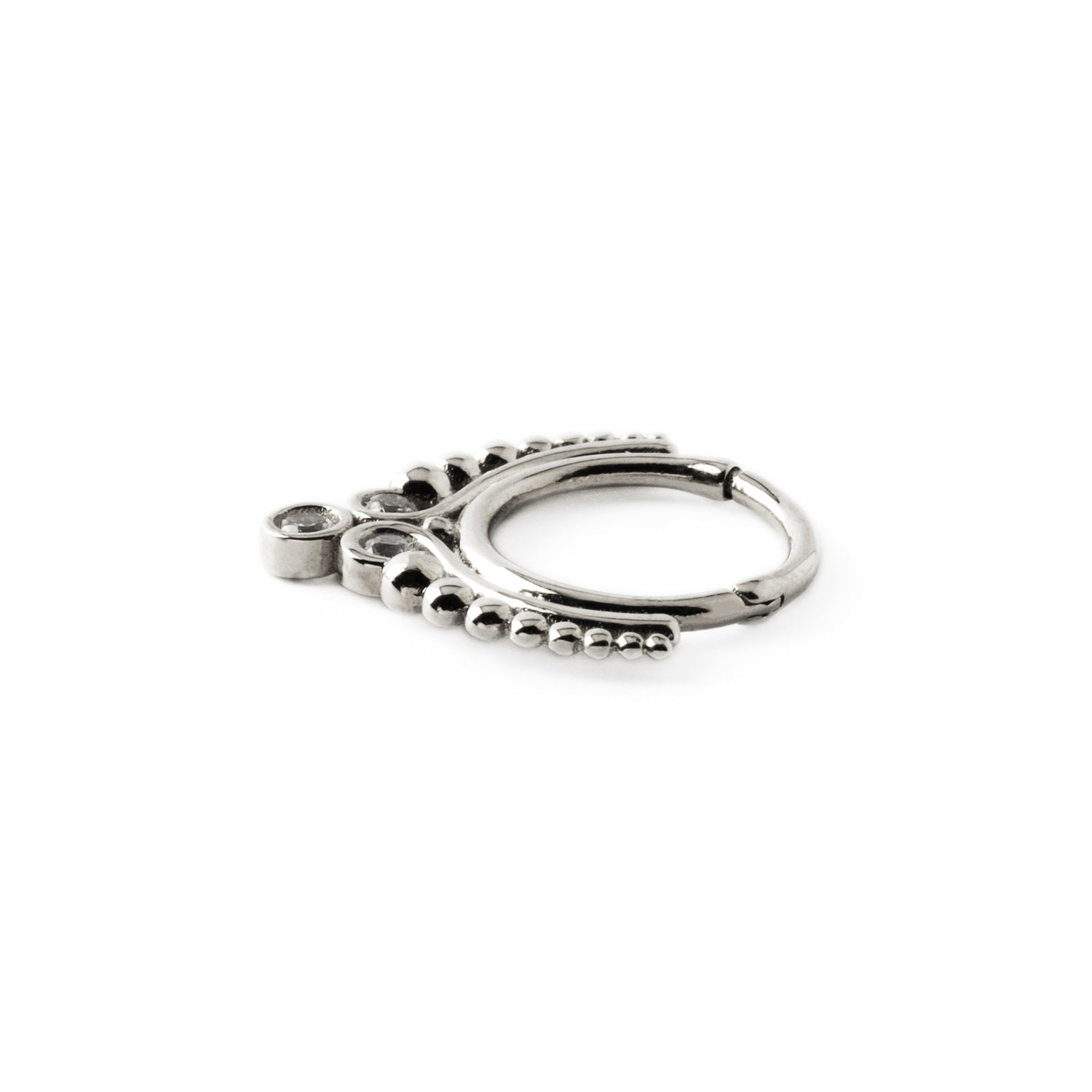 14K White Gold Maharani Septum Clicker