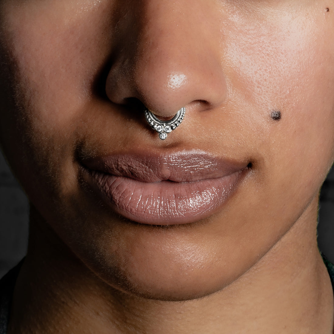 Clicker de septum Maharani en or 14 carats