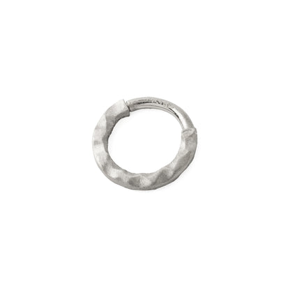 14k Gold Hammered Clicker Ring