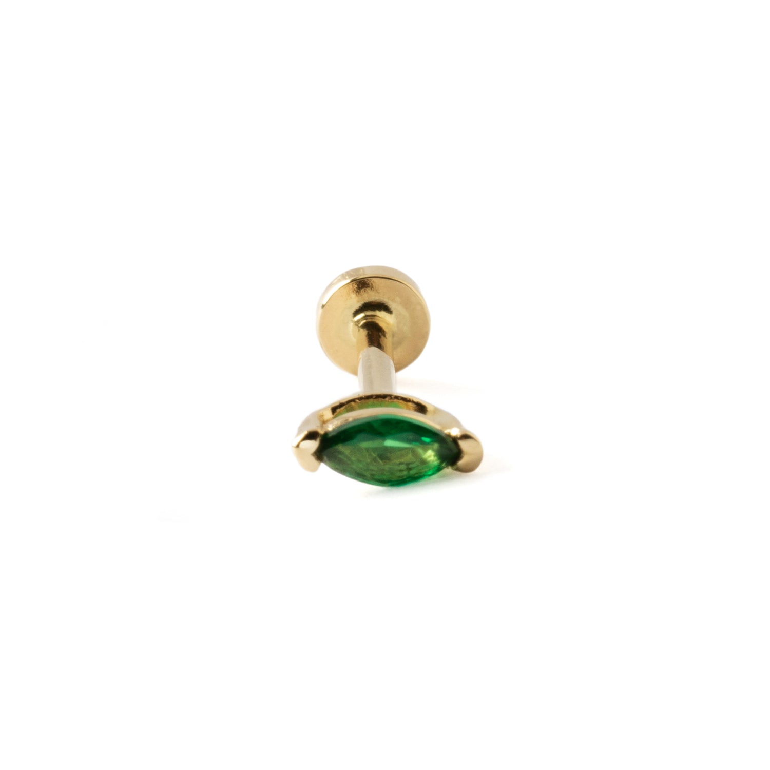 CZ Marquise Labret | Green CZ Marquise Labret | Tribu