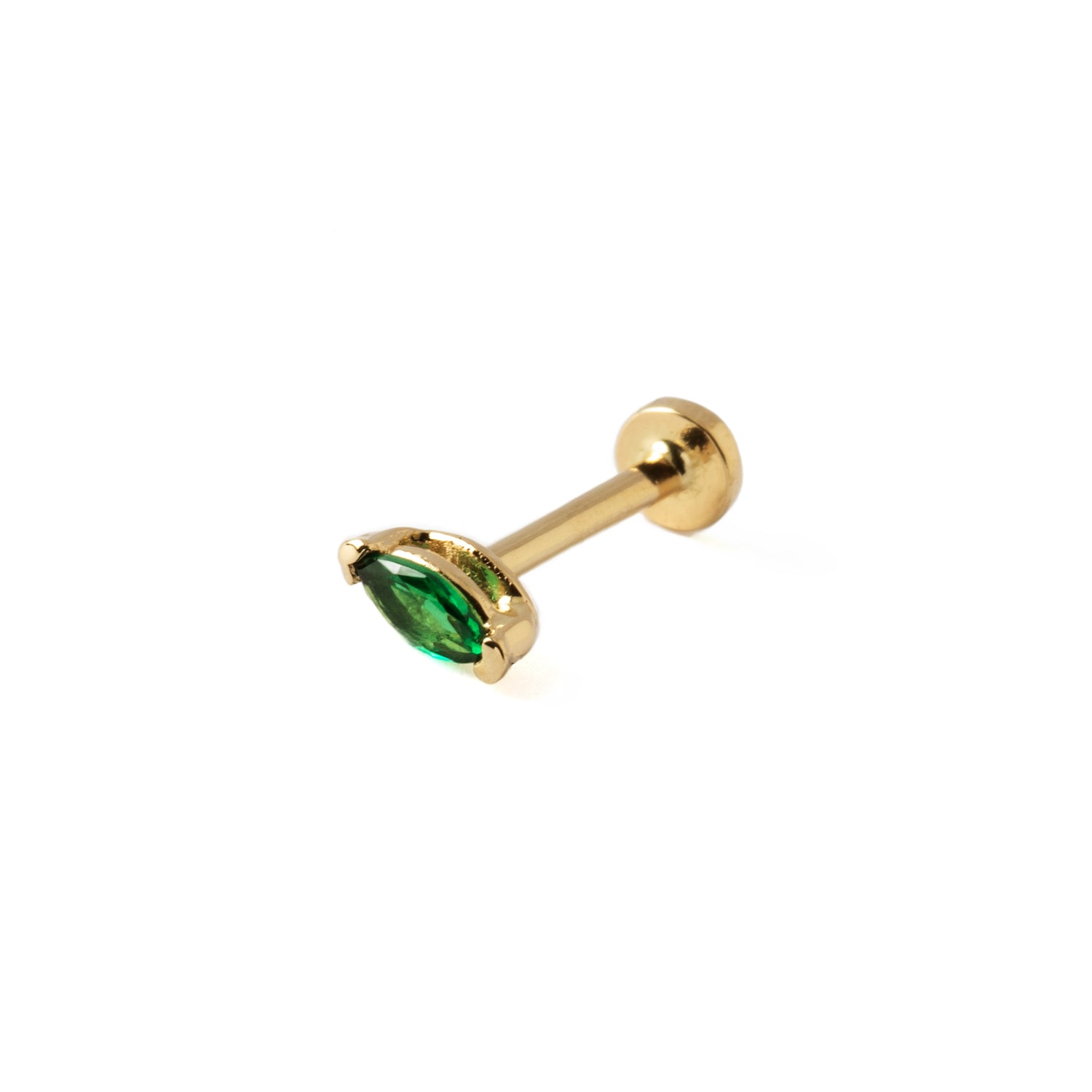 CZ Marquise Labret | Green CZ Marquise Labret | Tribu