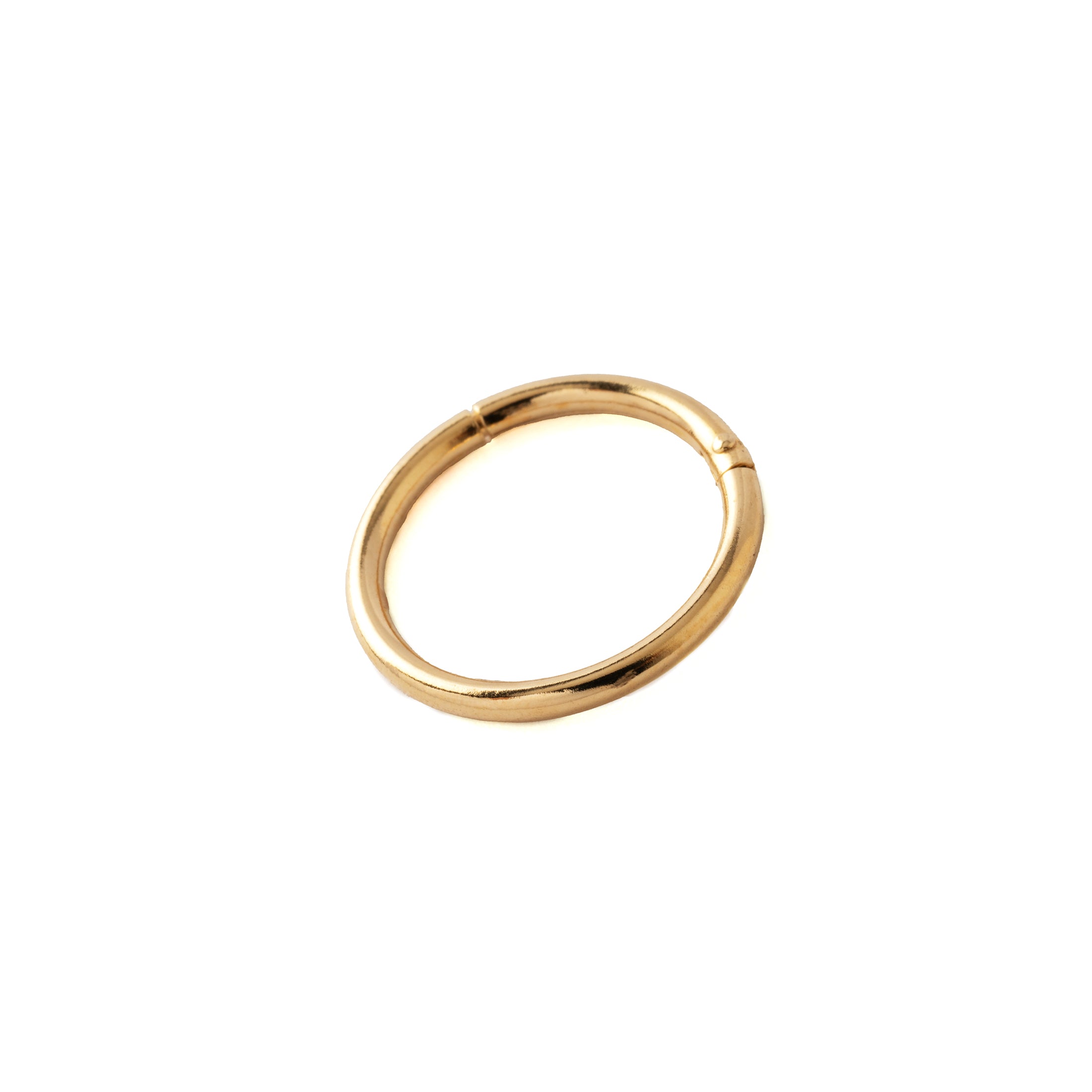 18K Gold Clicker Ring left side view