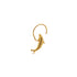 18K Gold Dolphin Nose Stud frontal view