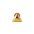 18k Gold Triangle Flat Back Stud frontal view