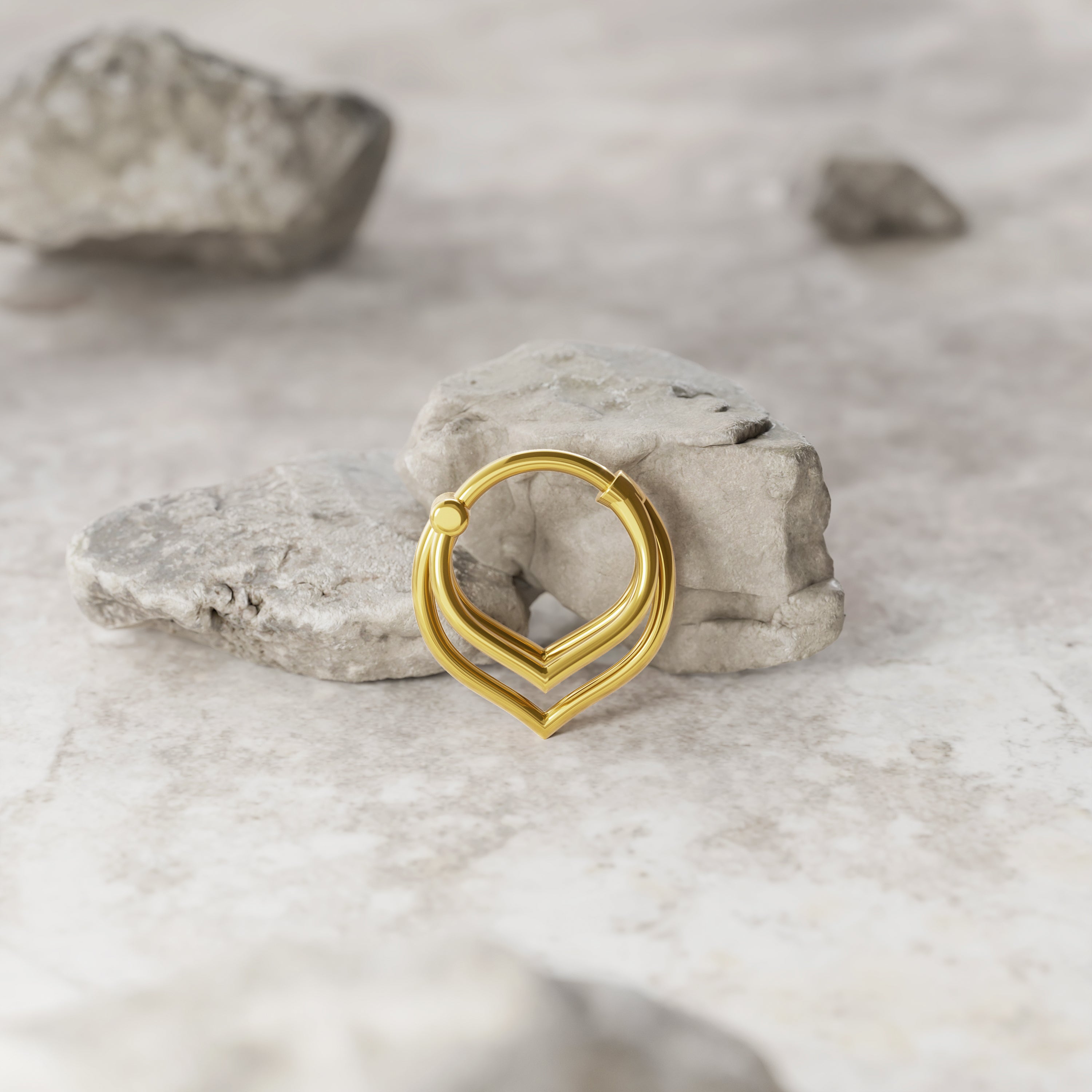 Lotus Petal Clicker Ring