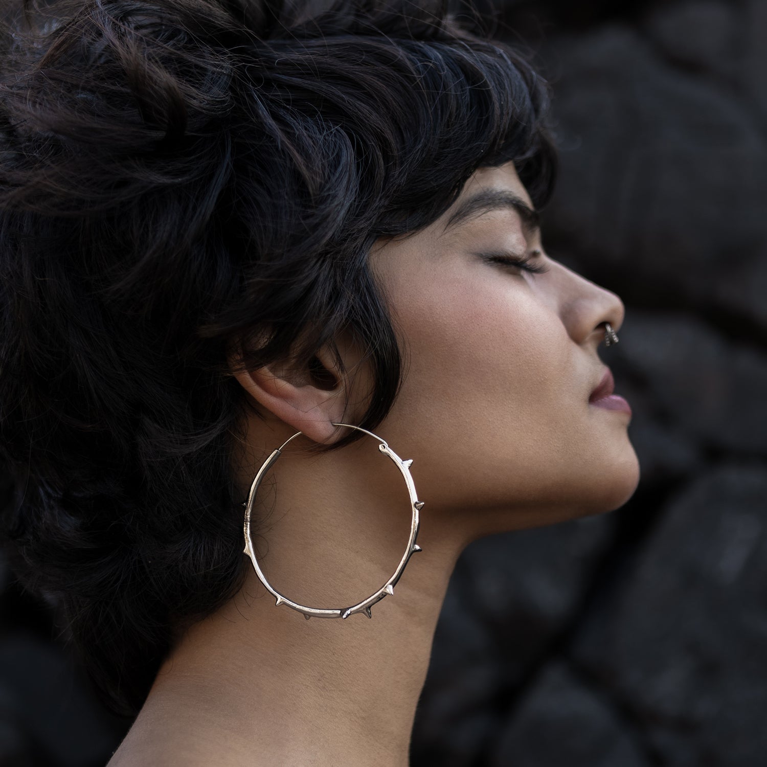 Thorn Hoop Earrings