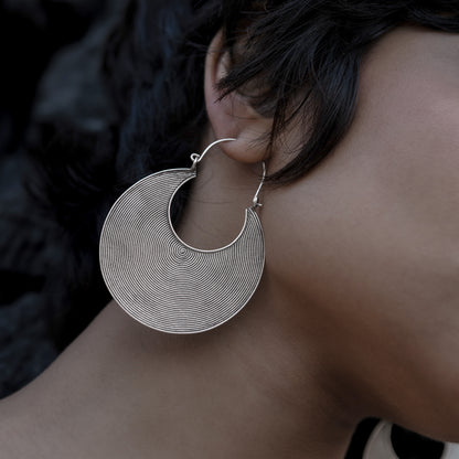 Cerceaux de disque d’argent tribal