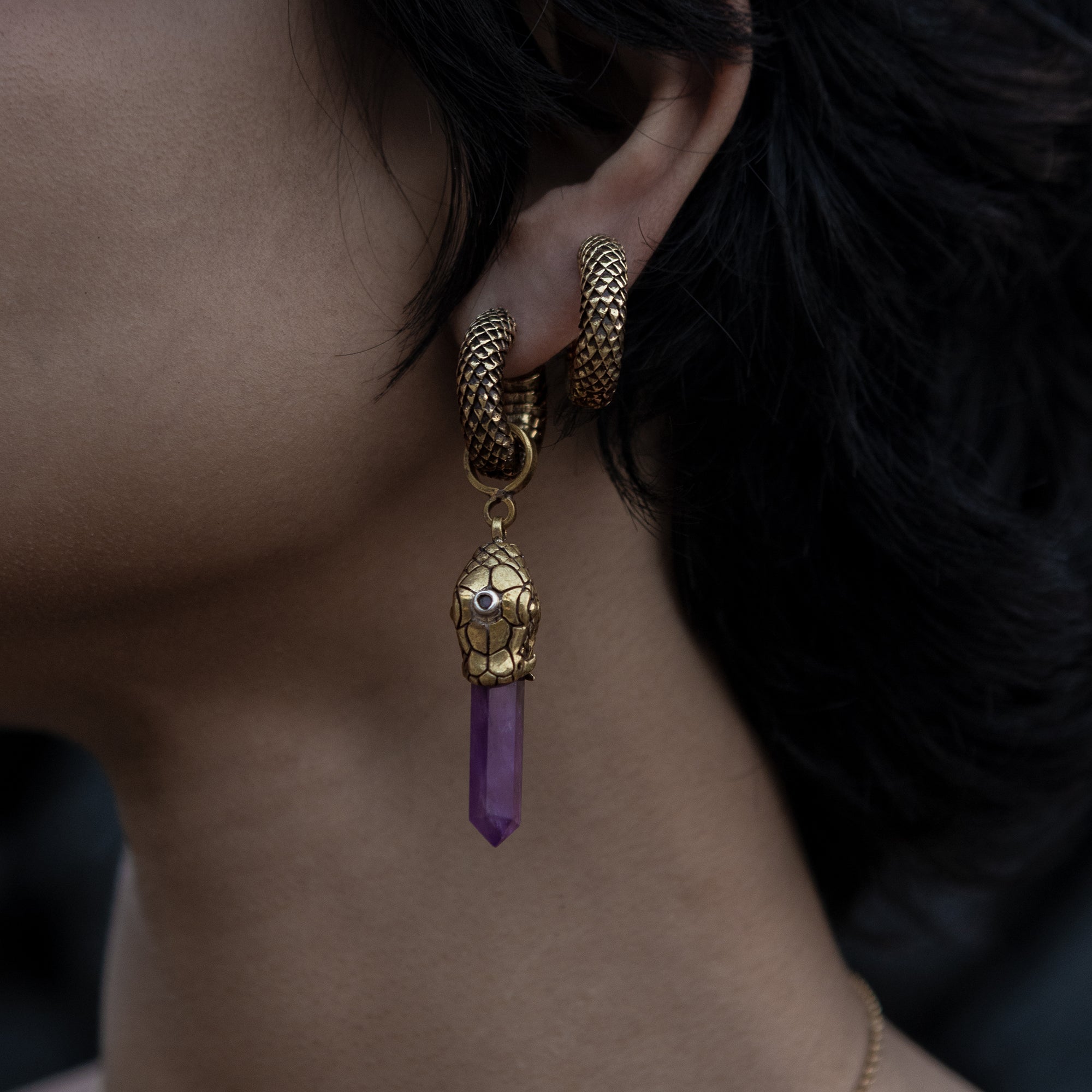 Rebirth Snake Earrings