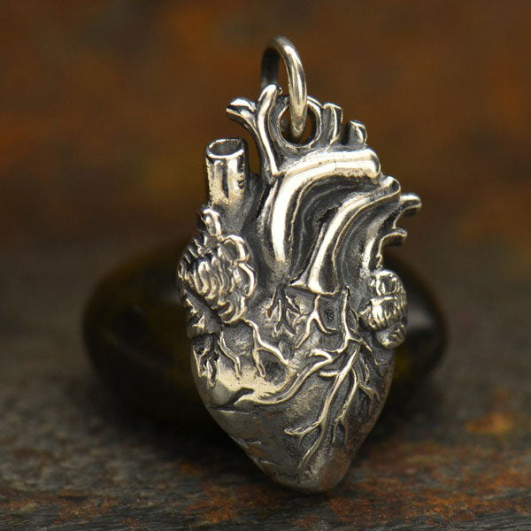 Anatomic Heart Charm