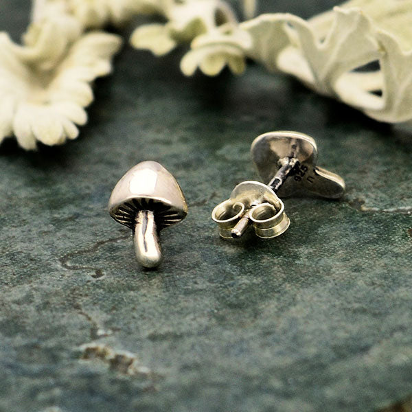 Mushroom Charm Studs
