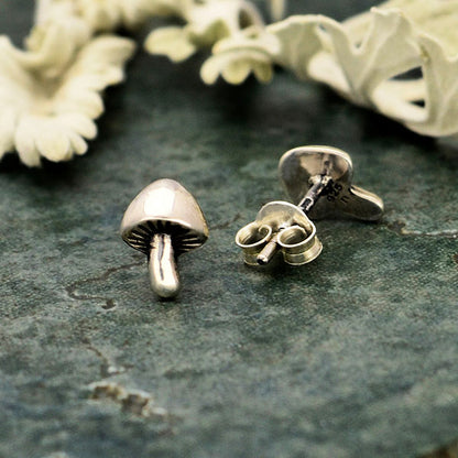 Mushroom Charm Studs