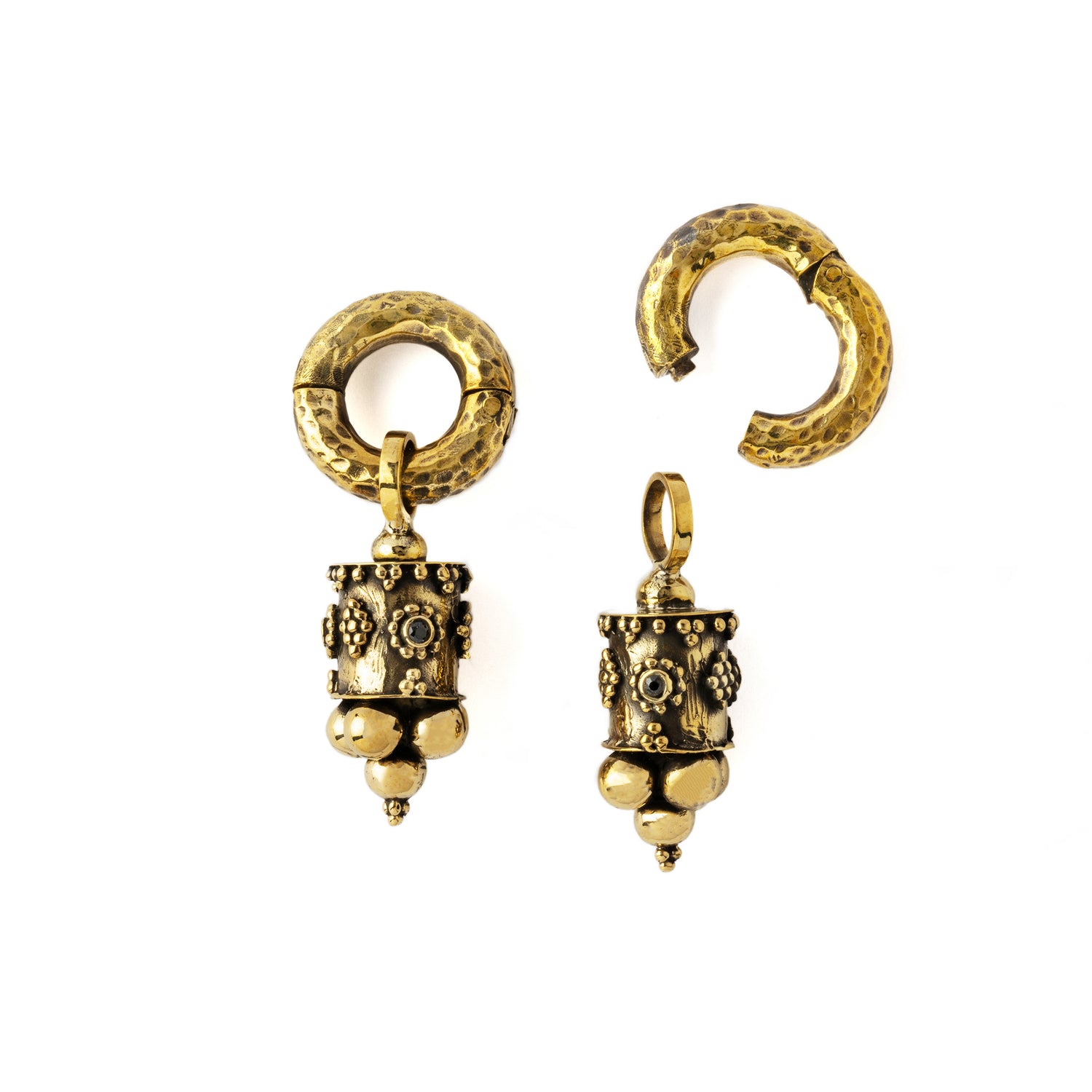 Afghan Ear Weights with Spinel