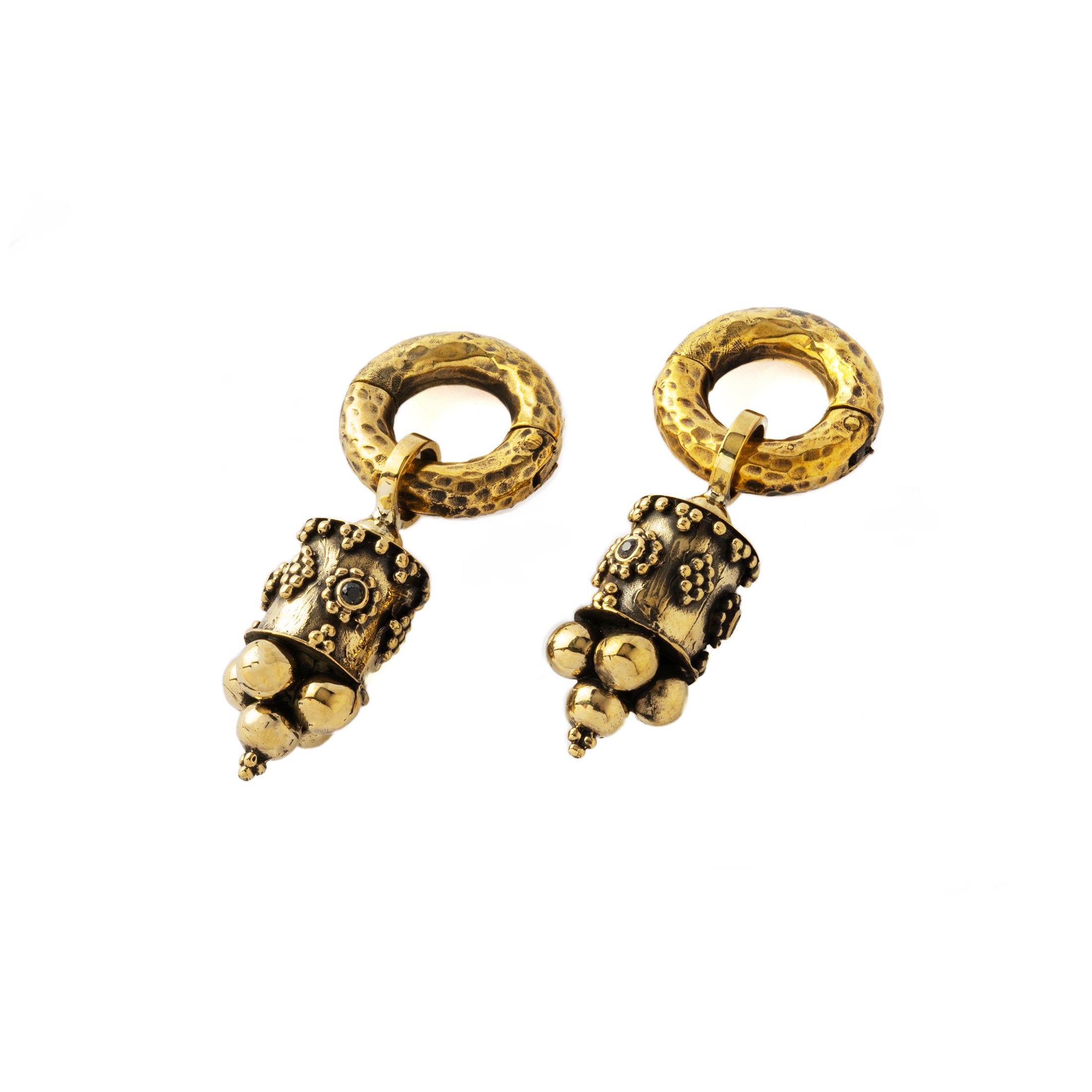 Afghan Ear Weights with Spinel