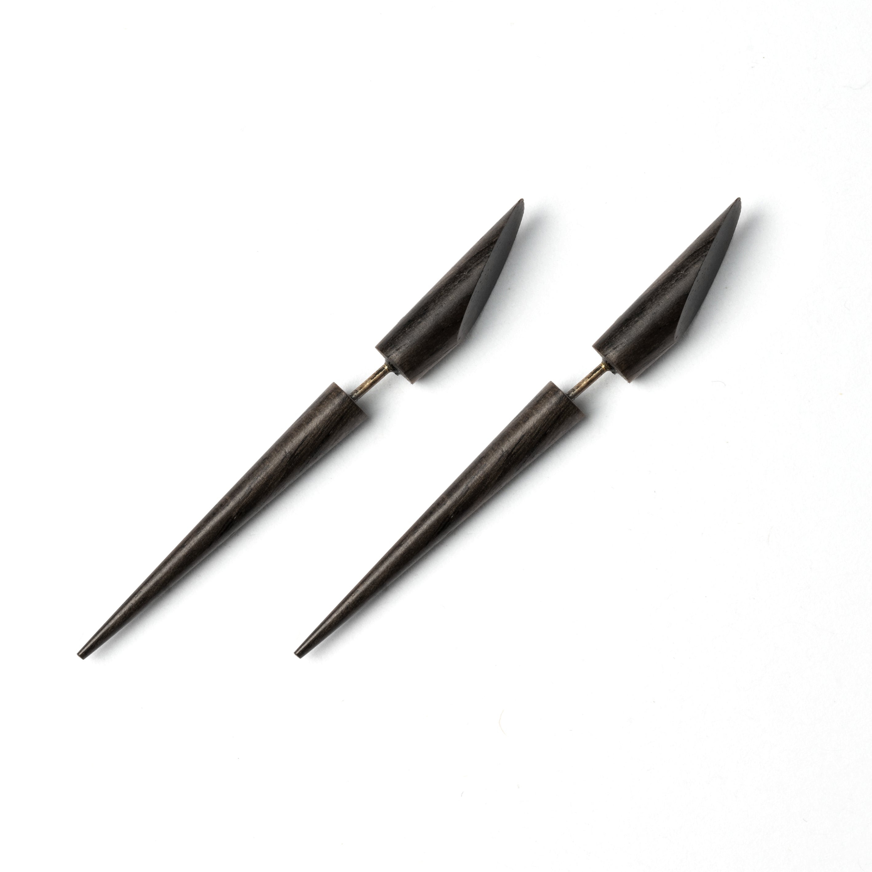 Anjuna Wood Fake Gauge Earrings
