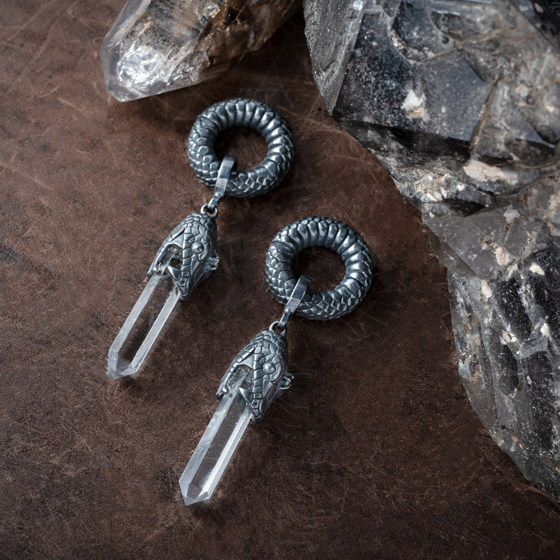 BS Rebirth Snake Hangers with Quartz
